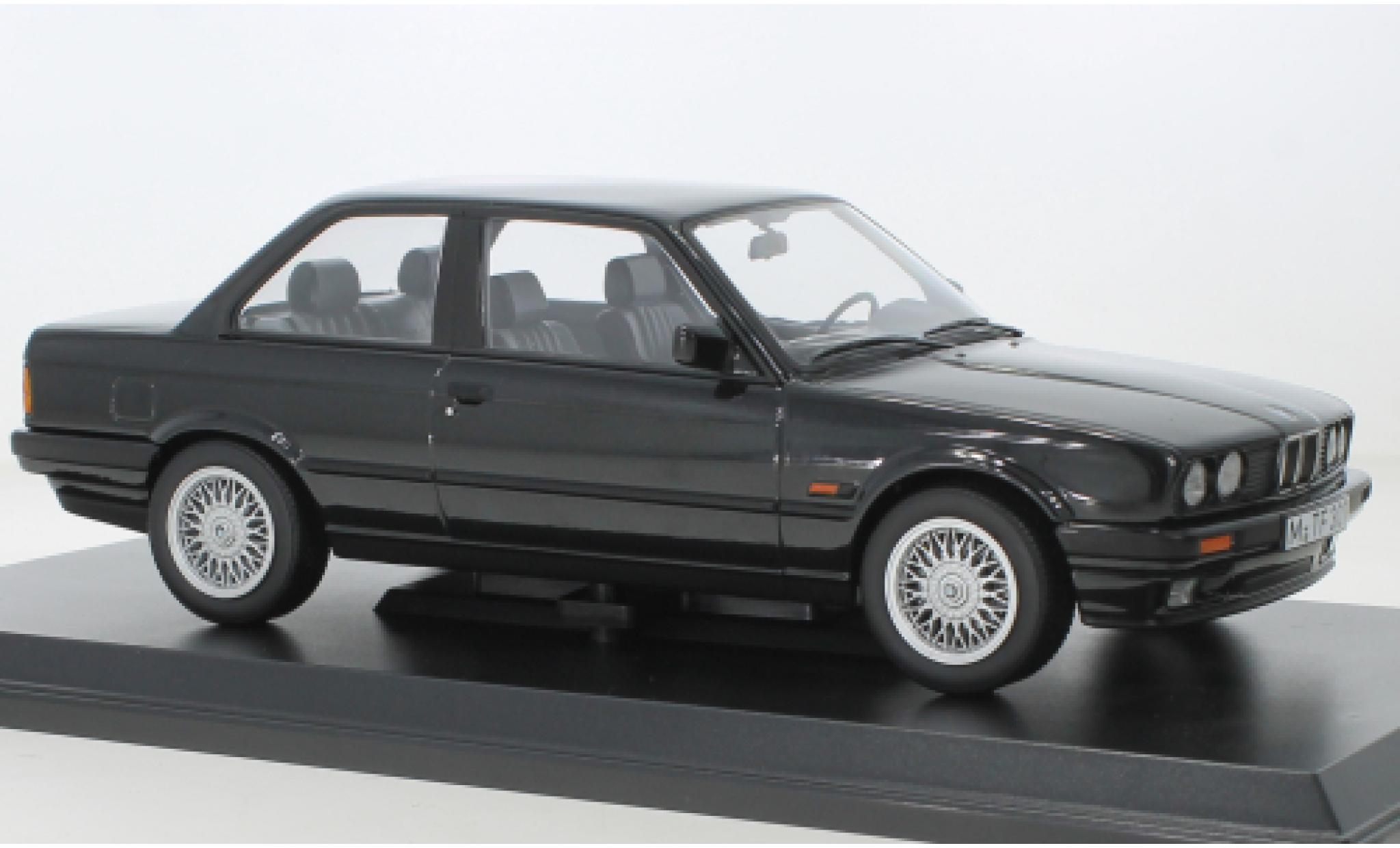 Bmw 325 1/18 Norev i (E30) metallise nero 1988 modellino in miniatura