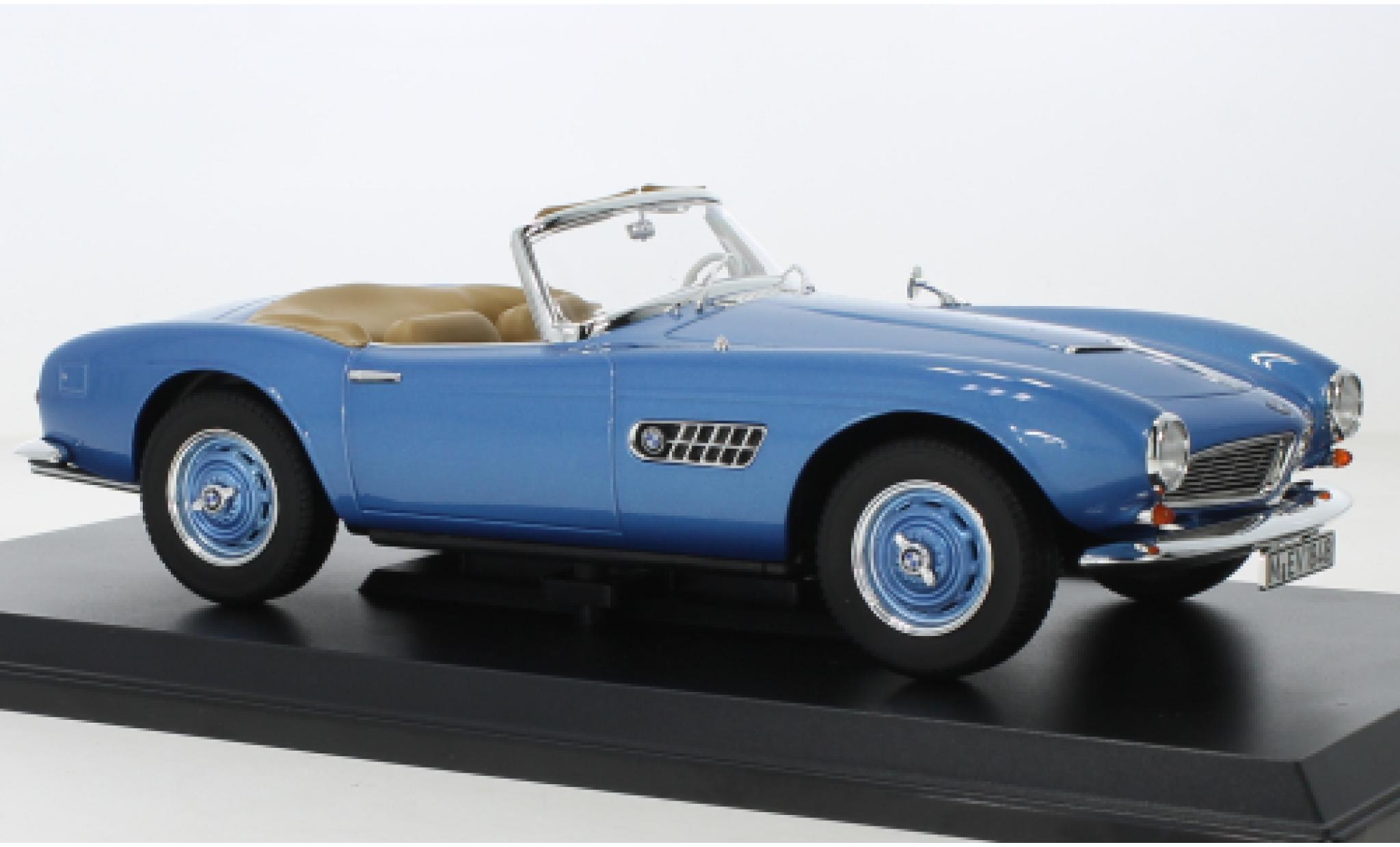 Bmw 507 1/18 Norev cabriolet blu 1957 modellino in miniatura