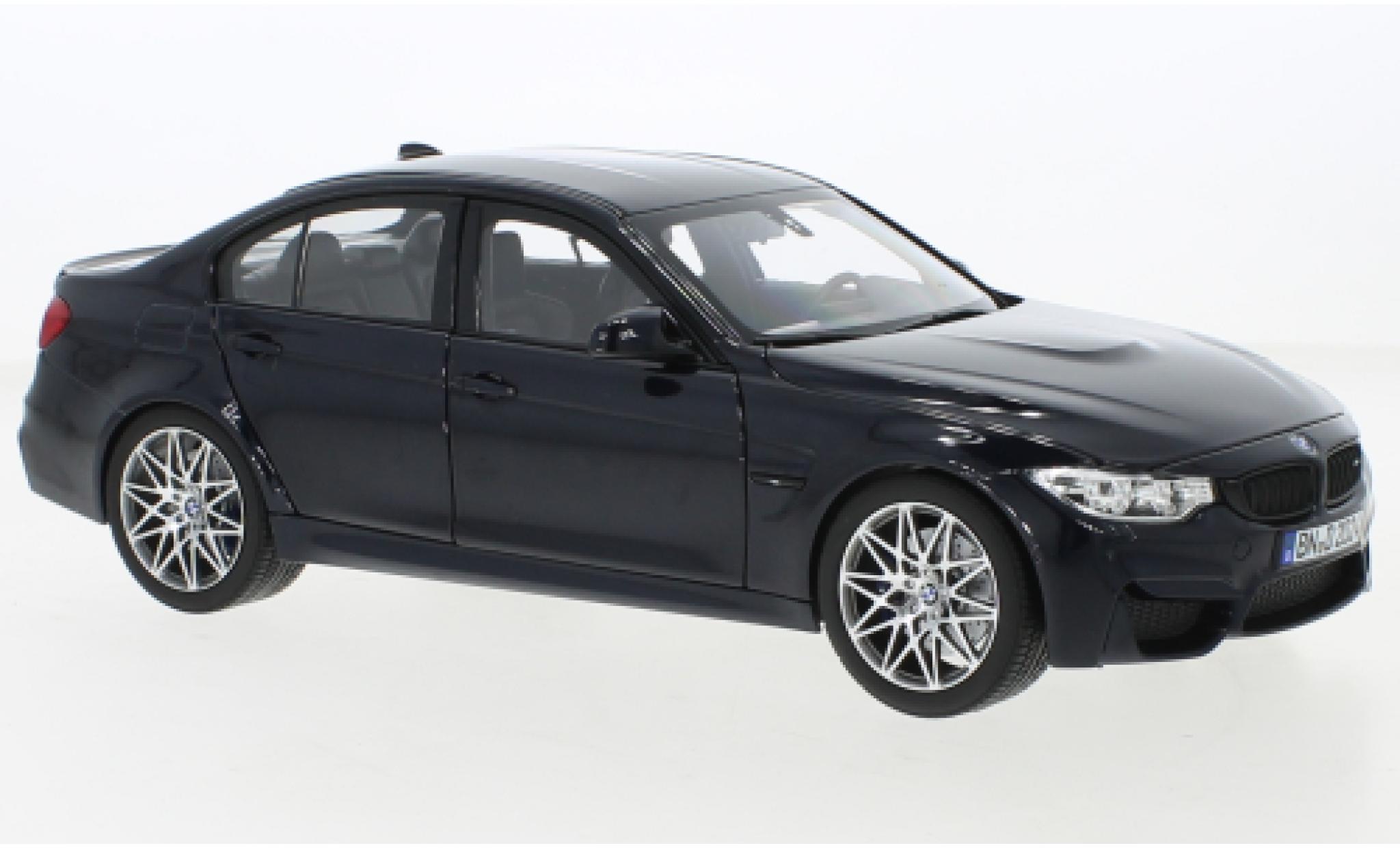 Bmw M3 1/18 Norev Competition metallise blu 2017 modellino in miniatura