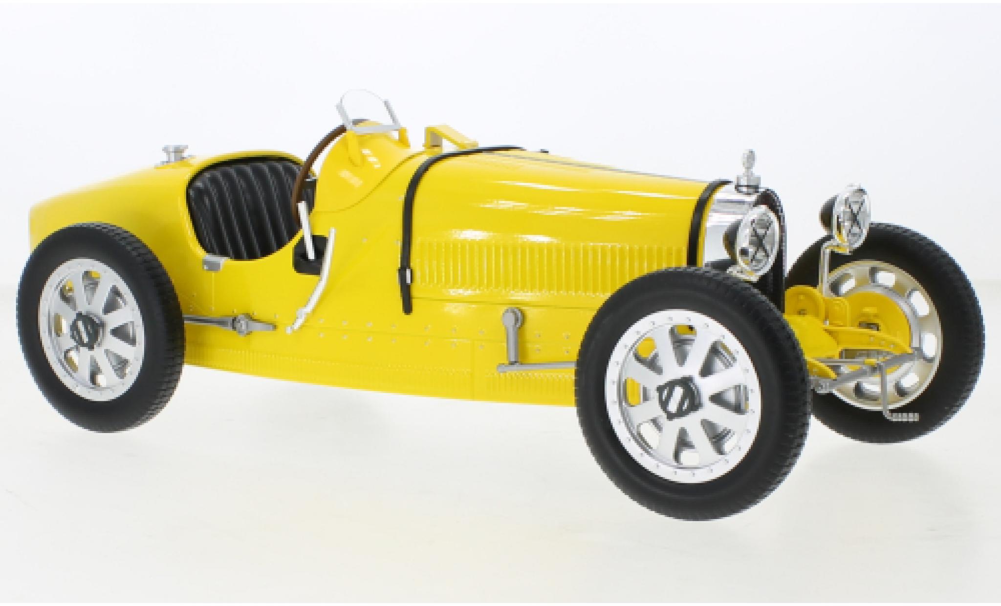 Bugatti 35 1/12 Norev T giallo RHD 1925 modellino in miniatura