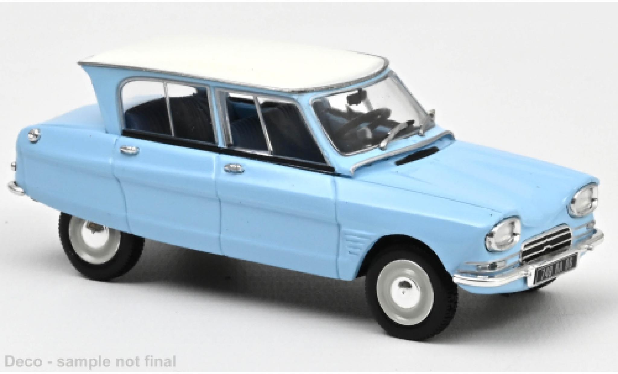 Citroen Ami 6 1/43 Norev AMI 6 blu clair 1966 modellino in miniatura