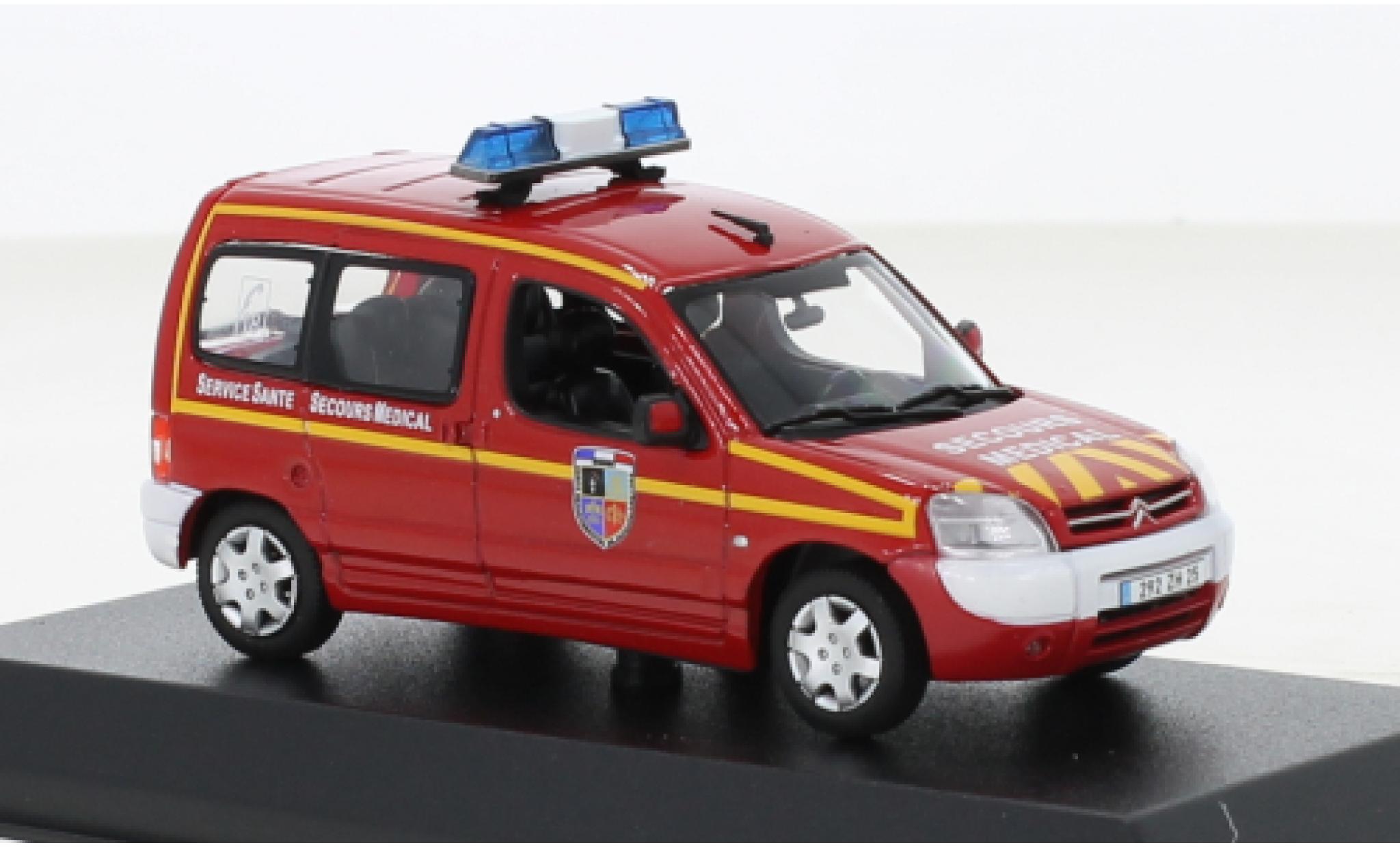 Citroen Berlingo 1/43 Norev Pompiers Secours Medical (F) 2004 modellino in miniatura