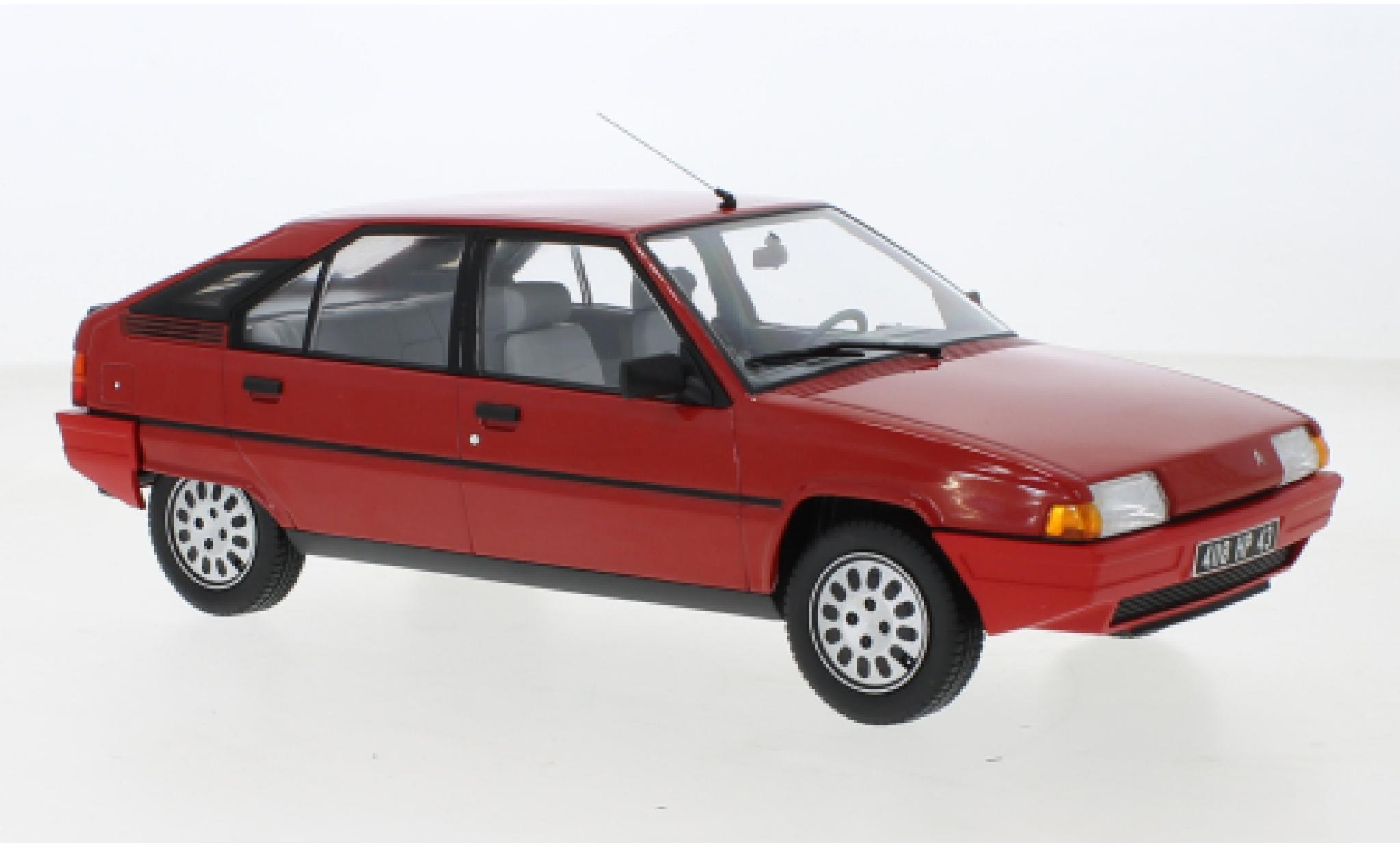 Citroen BX 1/18 Norev 16 TRS rosso 1983 modellino in miniatura