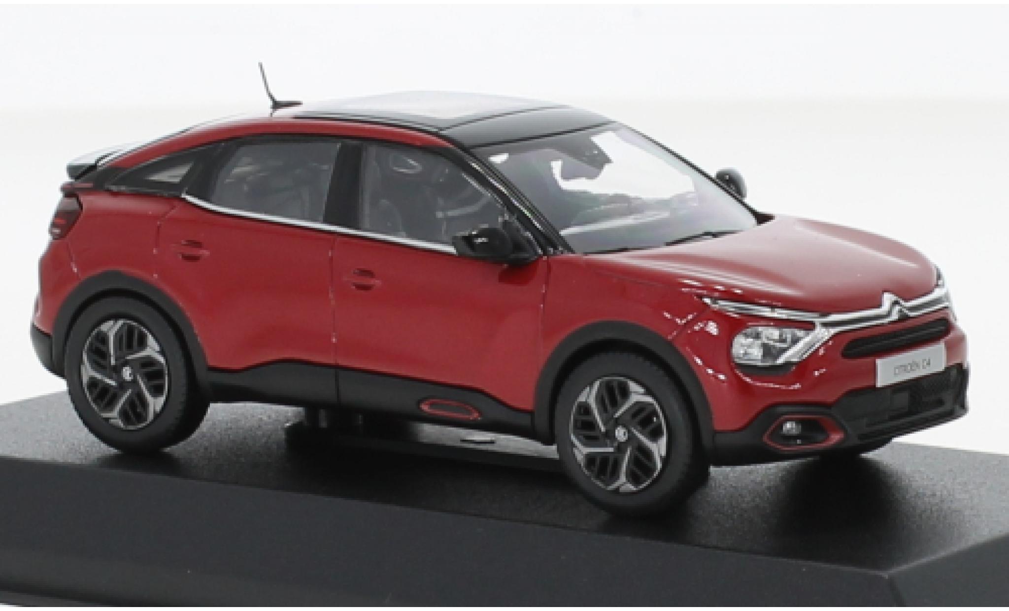 Citroen C4 1/43 Norev metallise rosso 2020 modellino in miniatura