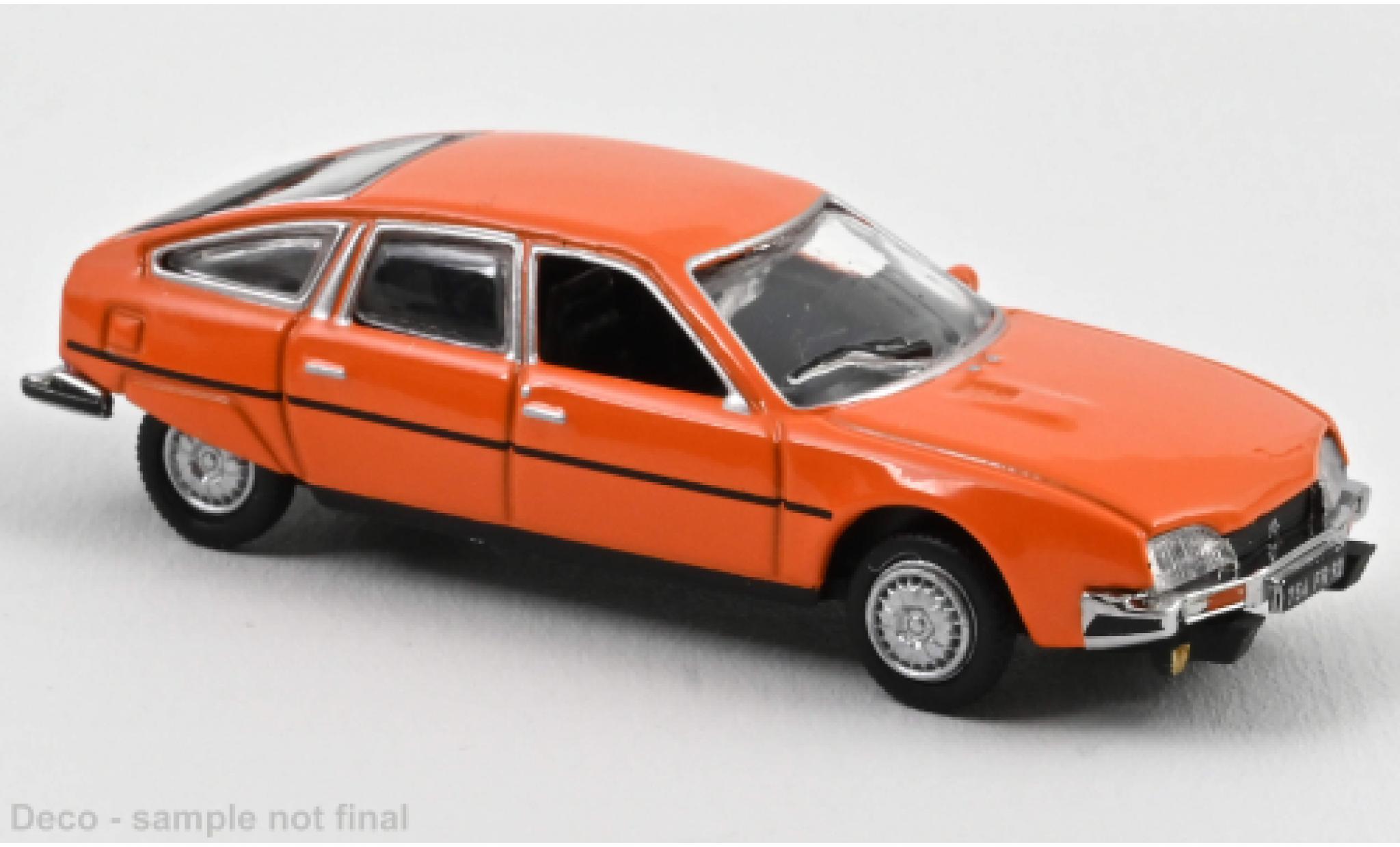 Citroen CX 1/87 Norev 2400 GTi orange 1977 modellino in miniatura