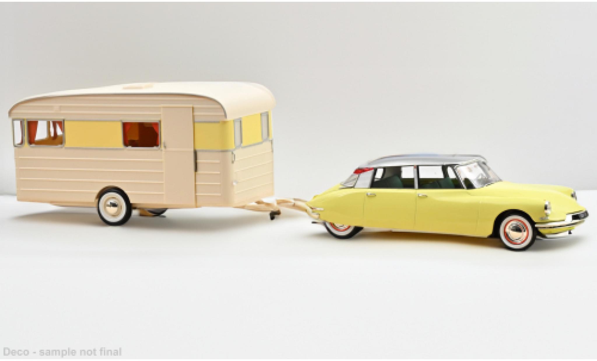 Citroen DS 1/18 Norev 19 giallo 1960 modellino in miniatura