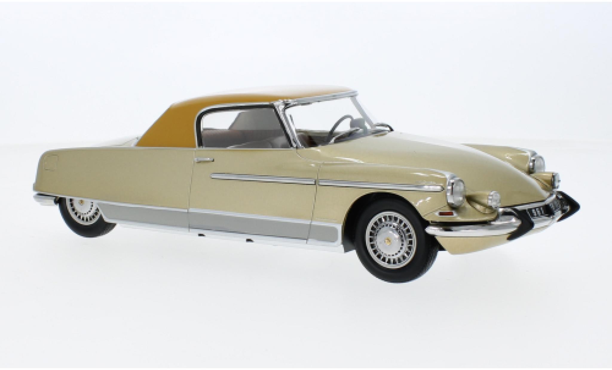 Citroen DS 1/18 Norev 19 Le Dandy metallise beige/brun 1964 modellino in miniatura