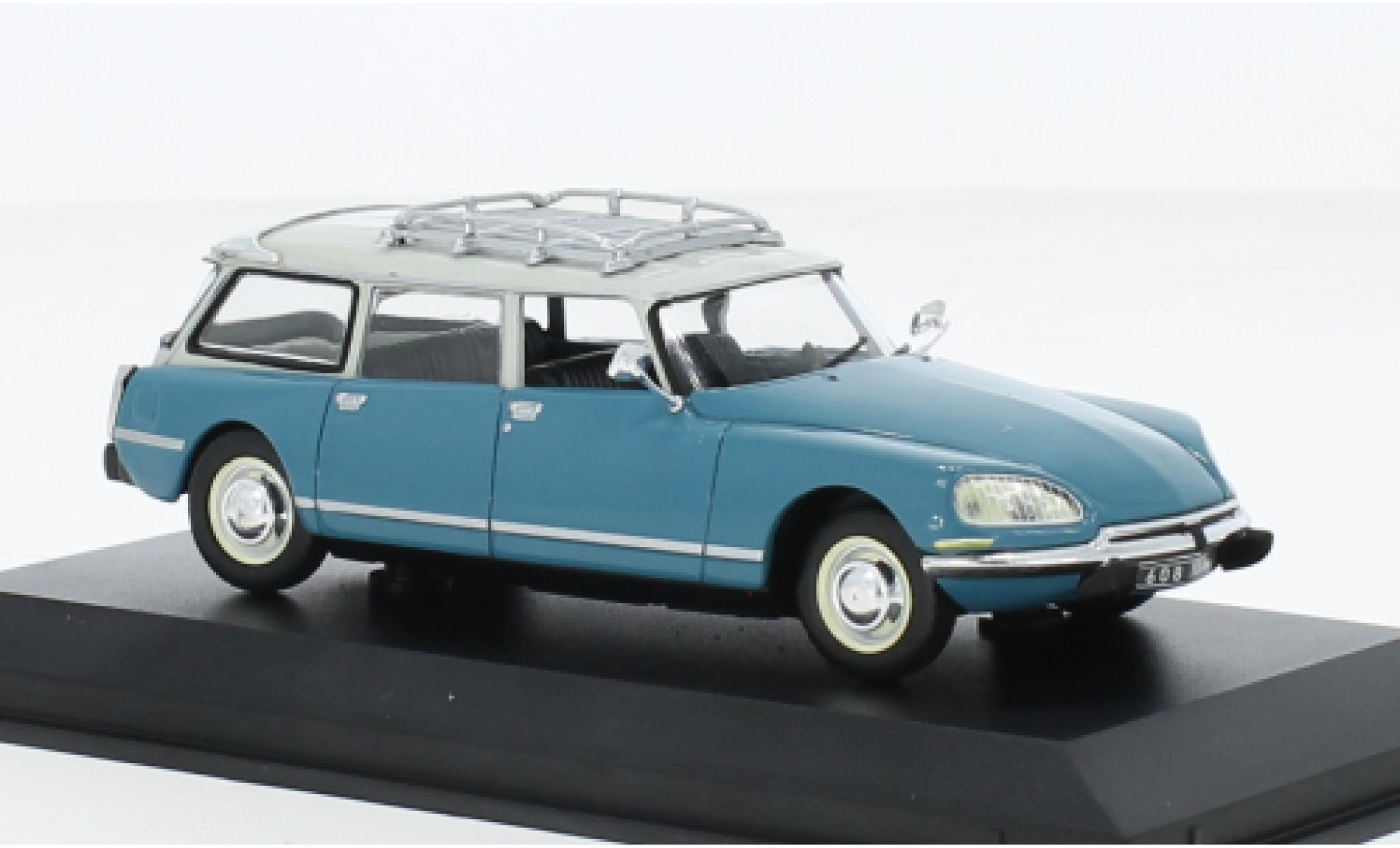 Citroen DS 1/43 Norev 23 Break blu clair/grigio clair 1974 modellino in miniatura
