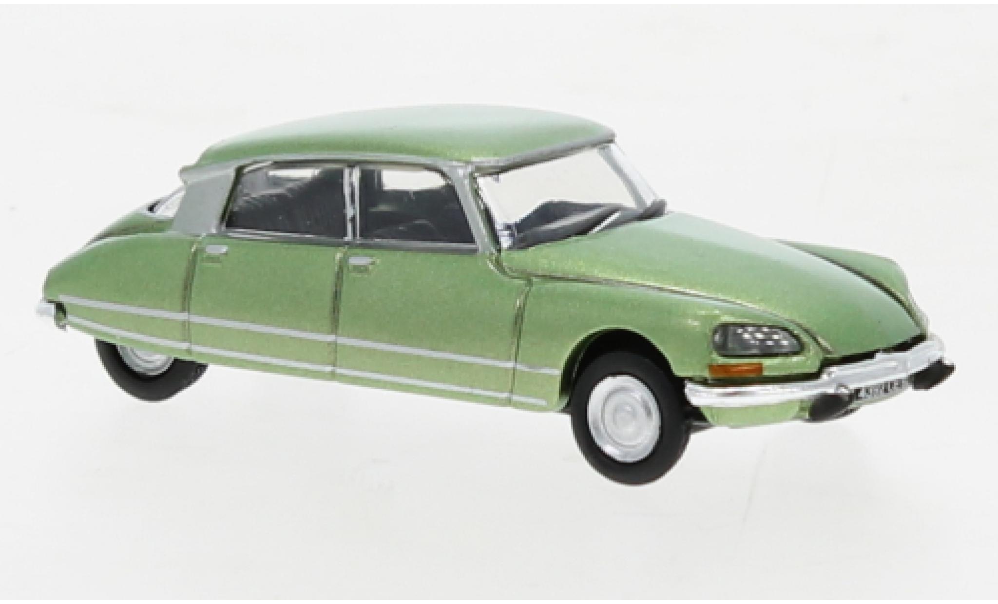 Citroen DS 1/87 Norev 23 metallise verde 1972 modellino in miniatura