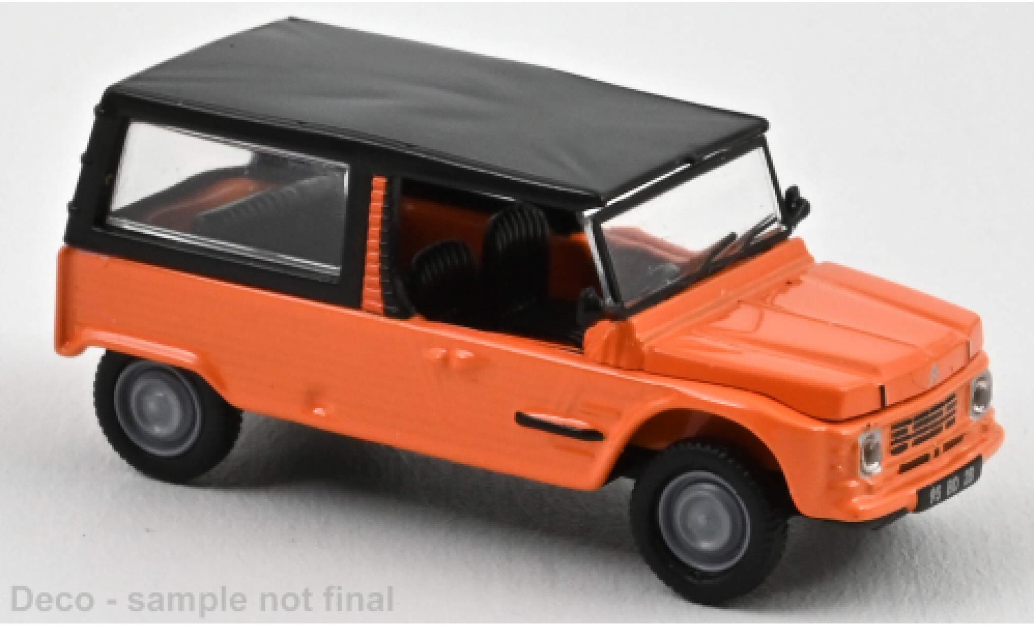 Citroen Mehari 1/87 Norev orange/nero 1983 modellino in miniatura