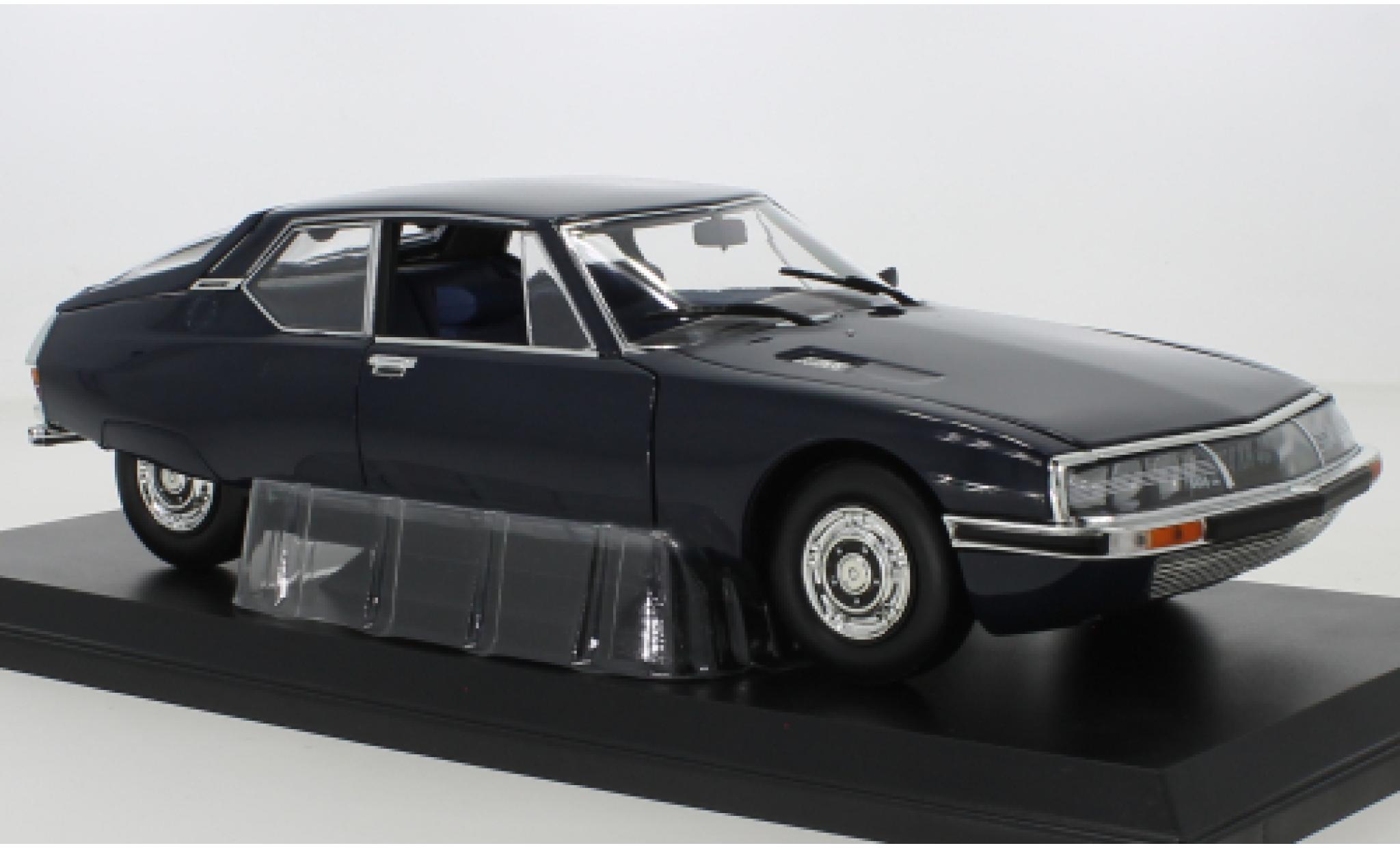 Citroen SM 1/18 Norev blu foncé 1972 modellino in miniatura