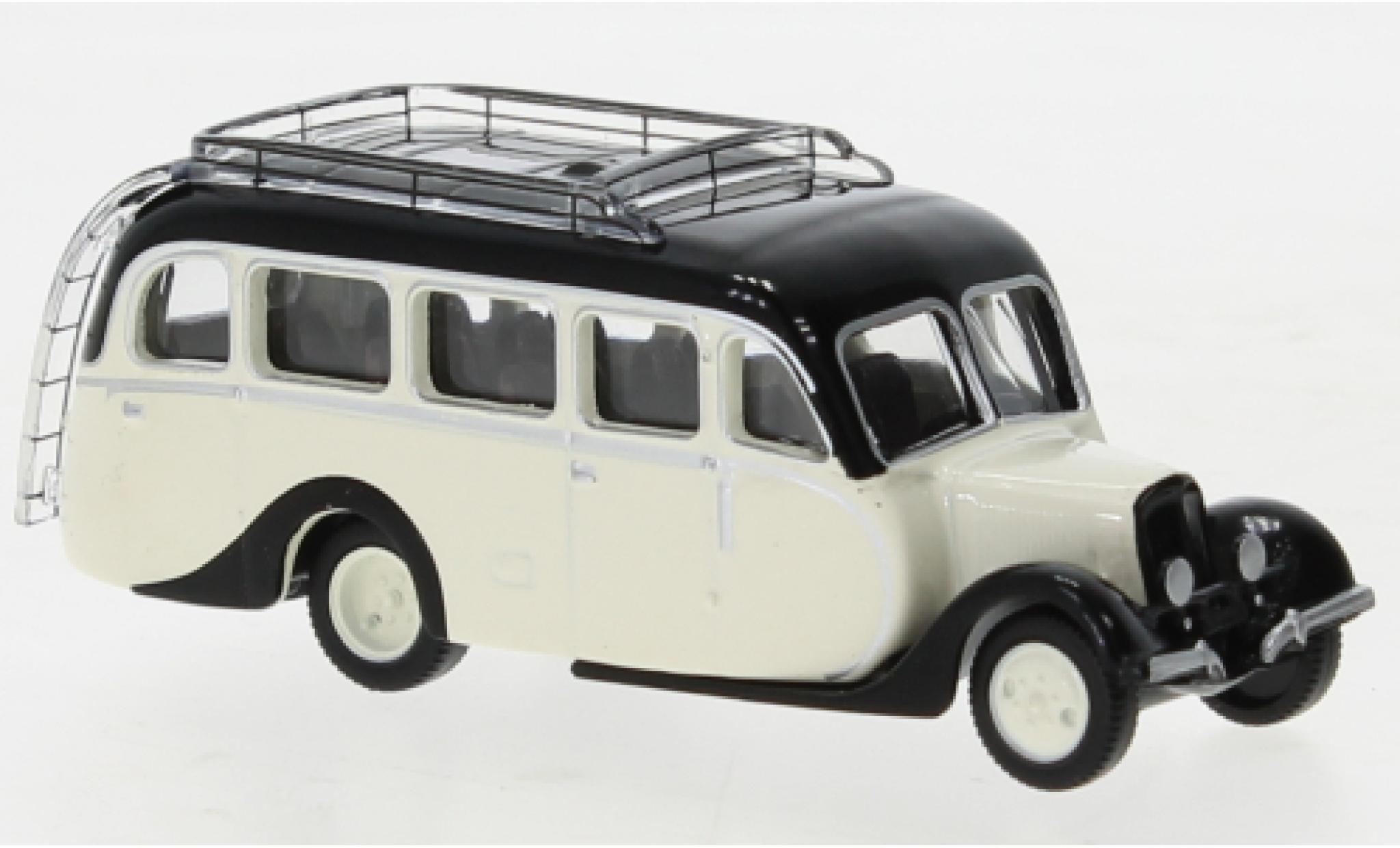 Citroen U23 1/87 Norev Autocar beige/nero 1947 modellino in miniatura