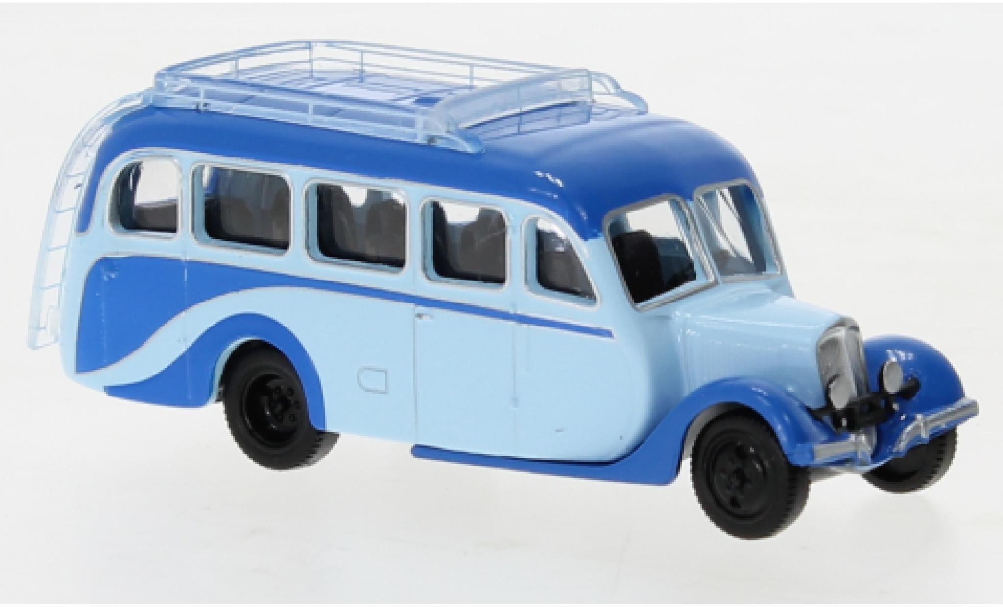 Citroen U23 1/87 Norev Autocar blu/blu 1947 modellino in miniatura