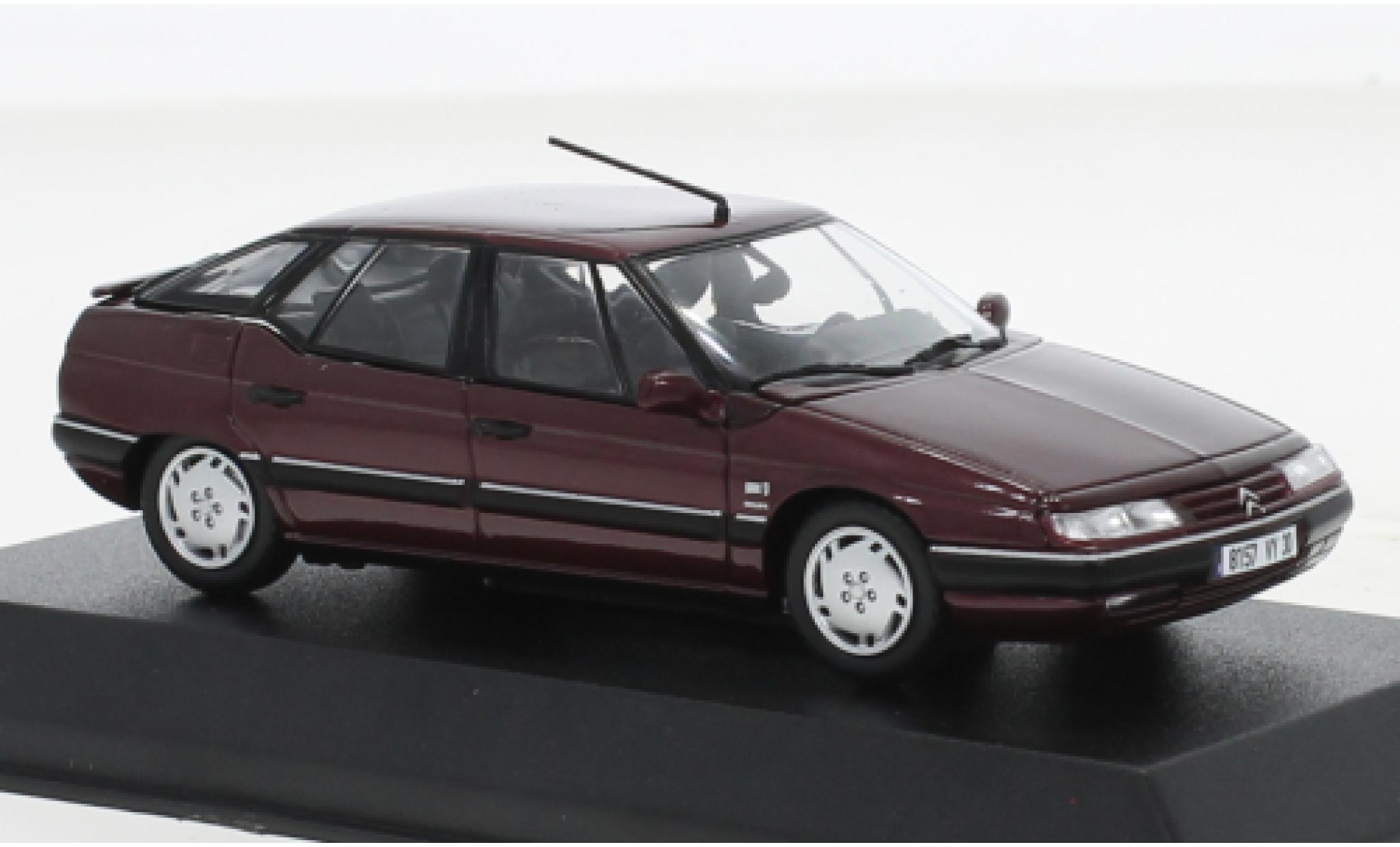 Citroen XM 1/43 Norev metallise rosso 1995 modellino in miniatura