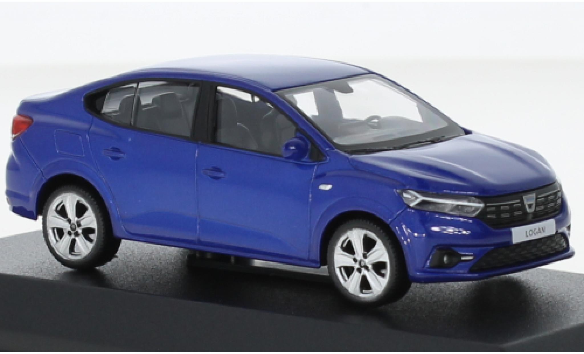 Dacia Logan 1/43 Norev metallise blu 2021 modellino in miniatura