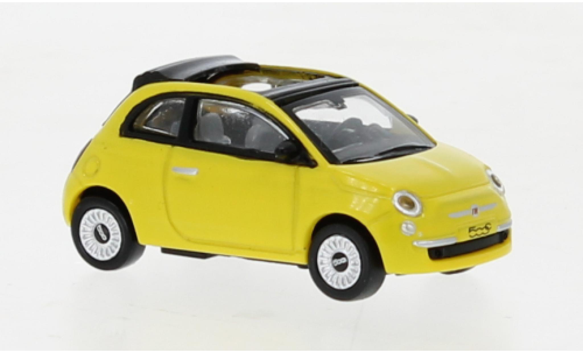 Fiat 500 1/87 Norev C giallo 2009 modellino in miniatura