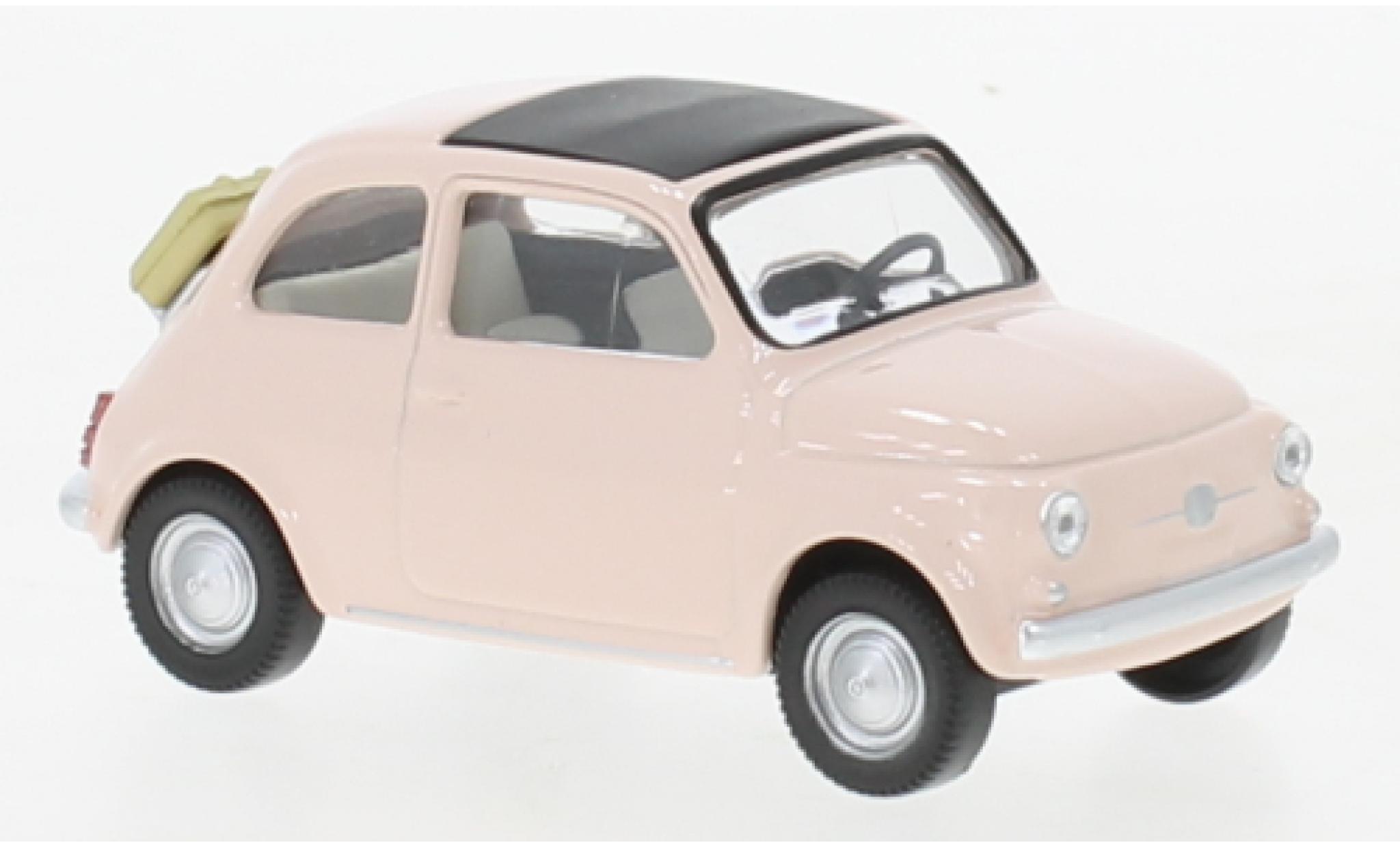 Fiat 500 1/43 Norev F rosa 1965 modellino in miniatura