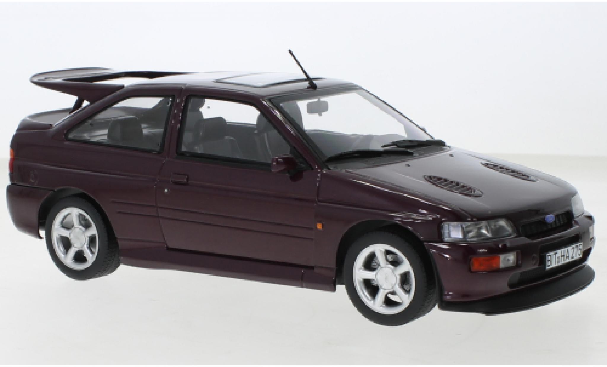 Ford Escort 1/18 Norev RS Cosworth metallise porpora 1992 modellino in miniatura