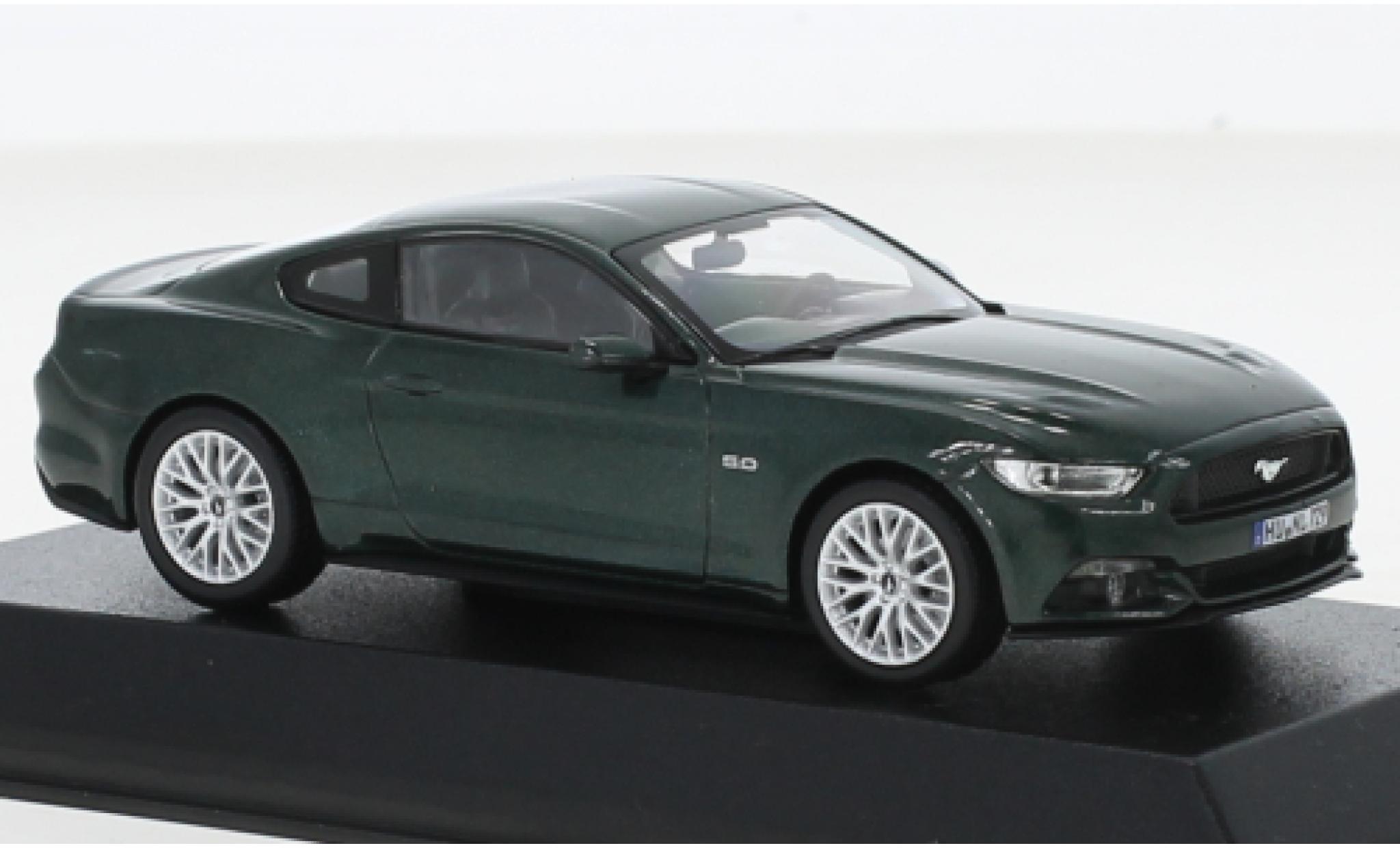 Ford Mustang 1/43 Norev GT metallise verde 2015 modellino in miniatura