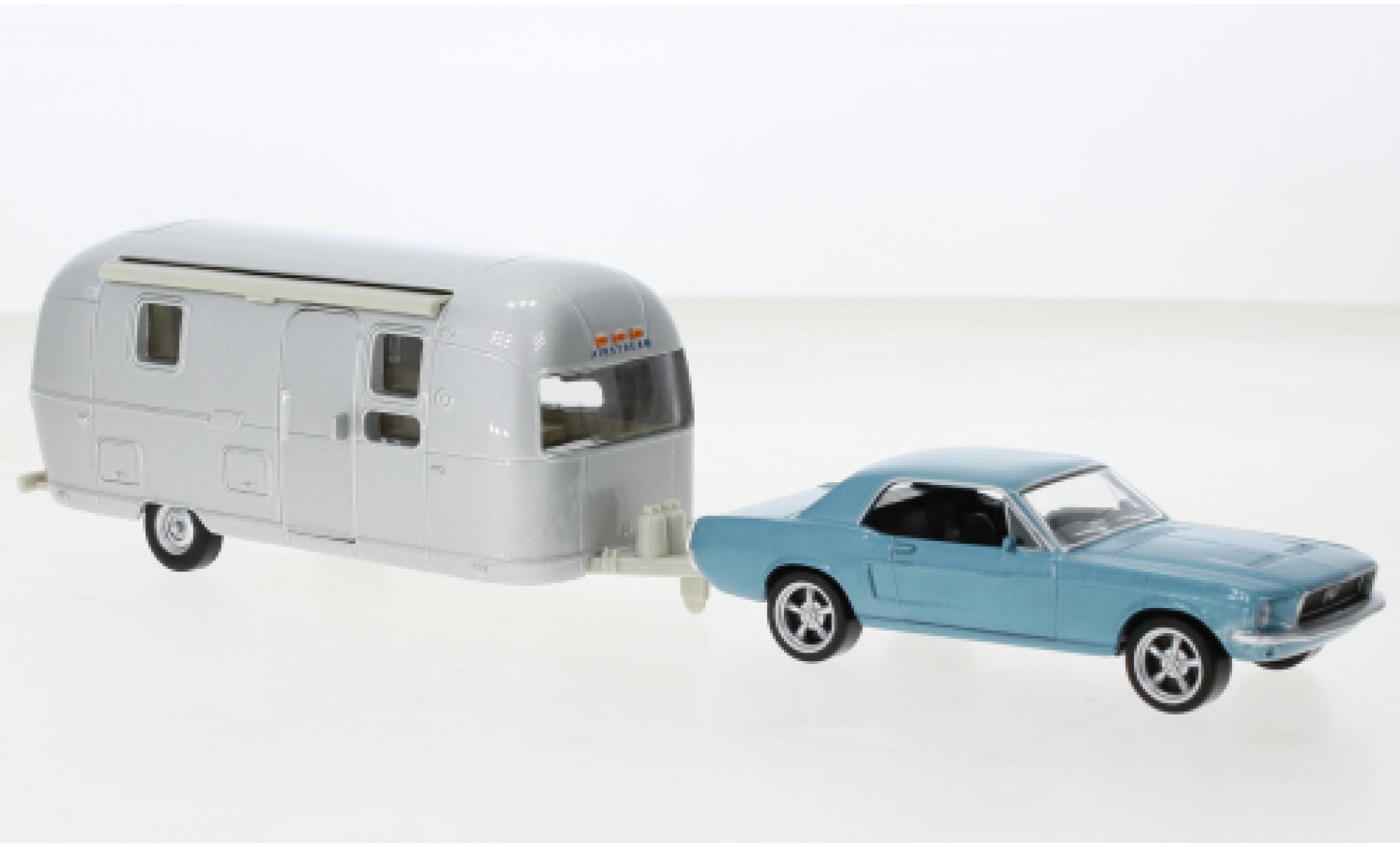 Ford Mustang 1/43 Norev metallise blu clair 1968 modellino in miniatura