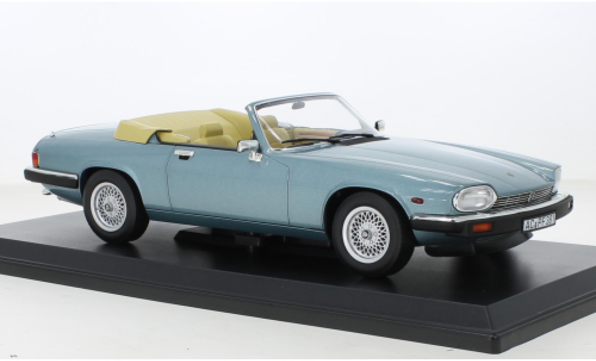 Jaguar XJ 1/18 Norev -S 5.3 H.E. Convertibile metallise blu 1988 modellino in miniatura