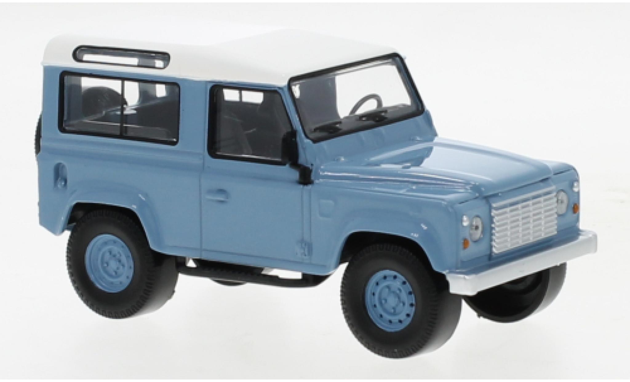Land Rover Defender 1/43 Norev blu/bianco 1995 modellino in miniatura