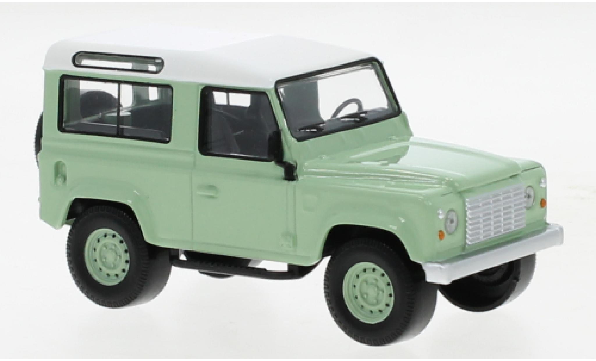 Land Rover Defender 1/43 Norev verde/bianco 1995 modellino in miniatura