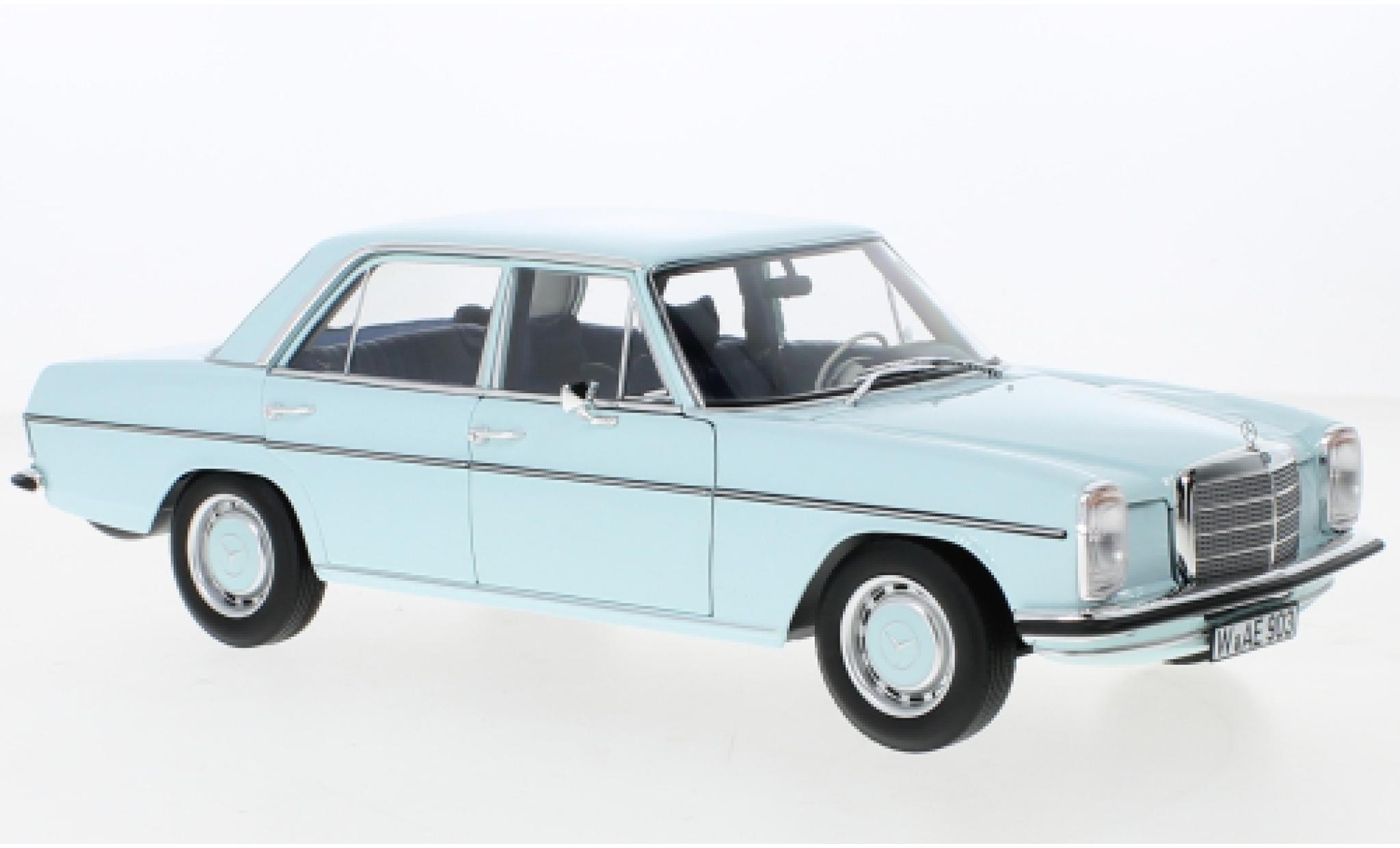 Mercedes CLA 1/18 Norev 200 (W115) blu clair 1968 modellino in miniatura