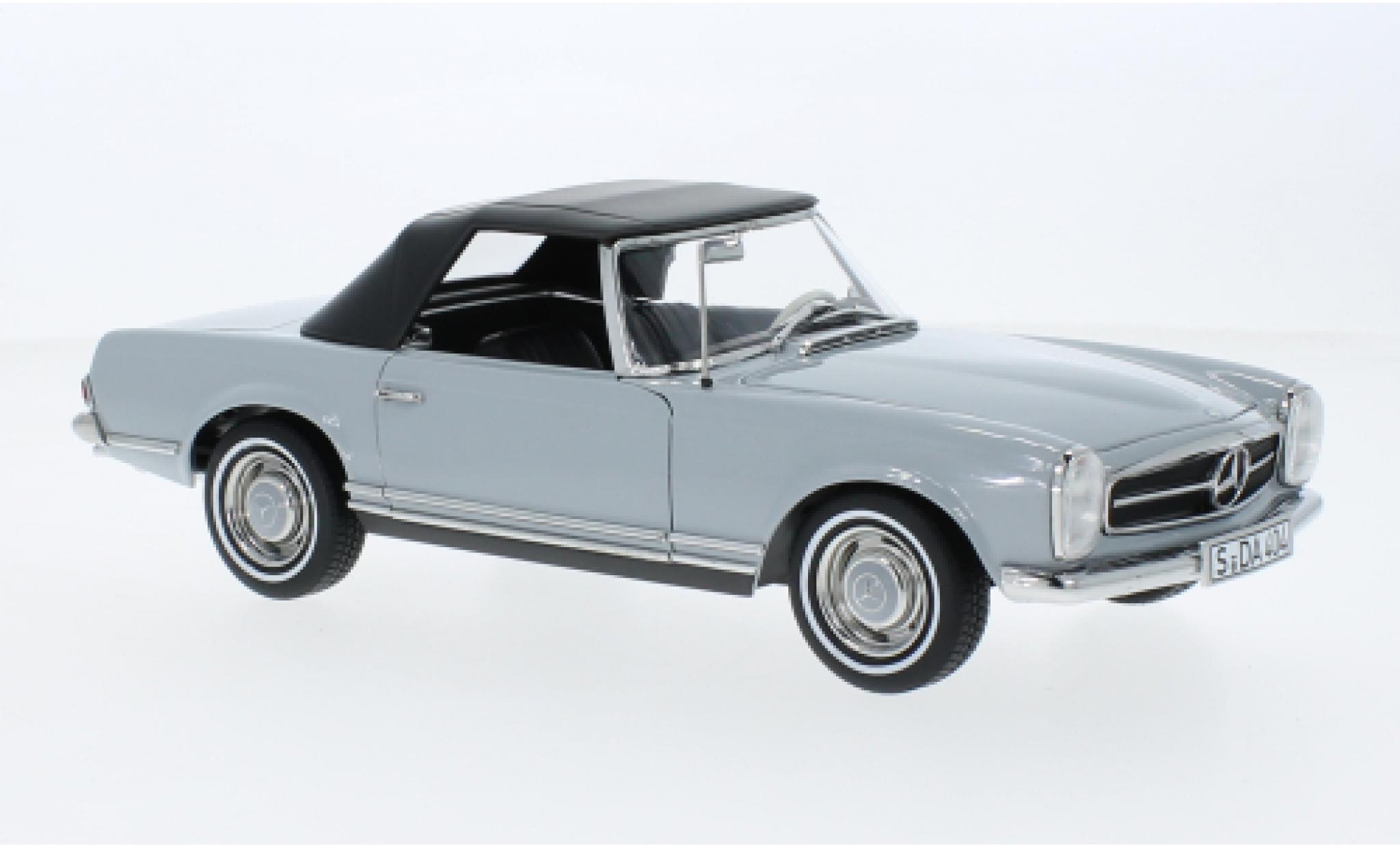 Mercedes CLA 1/18 Norev 230 SL (W113) grigio clair 1963 modellino in miniatura