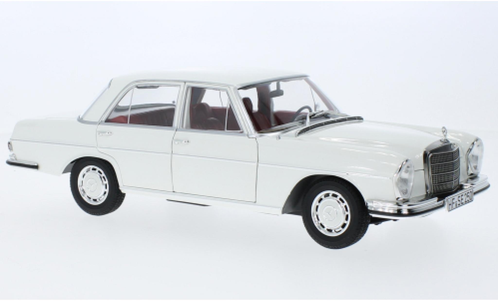 Mercedes 250 1/18 Norev SE (W108) bianco 1967 modellino in miniatura
