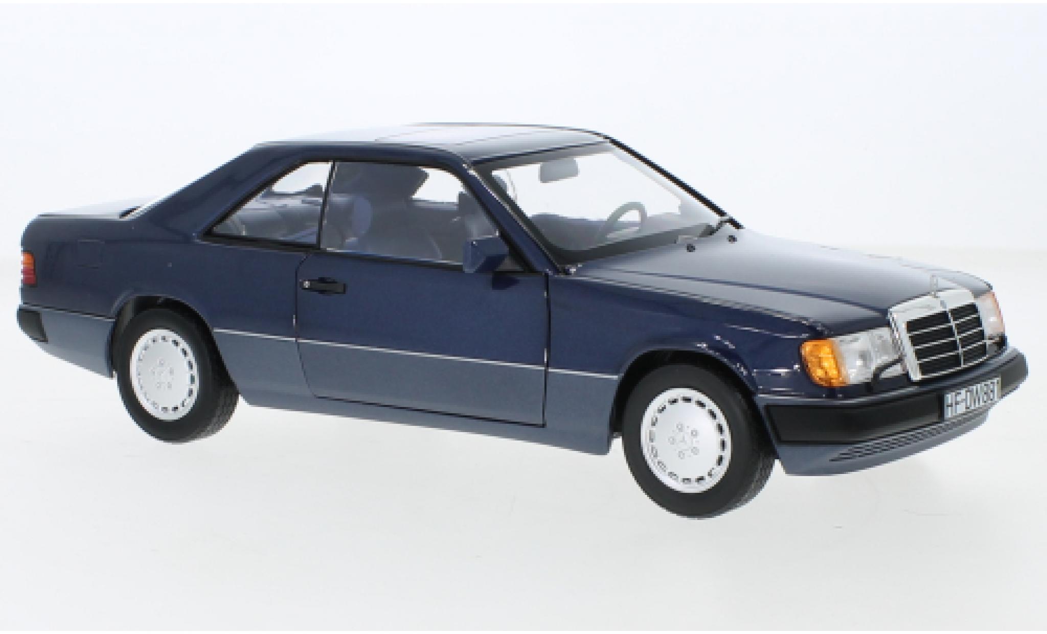 Mercedes Classe E 1/18 Norev 300 CE-24 (C124) metallise blu 1990 modellino in miniatura
