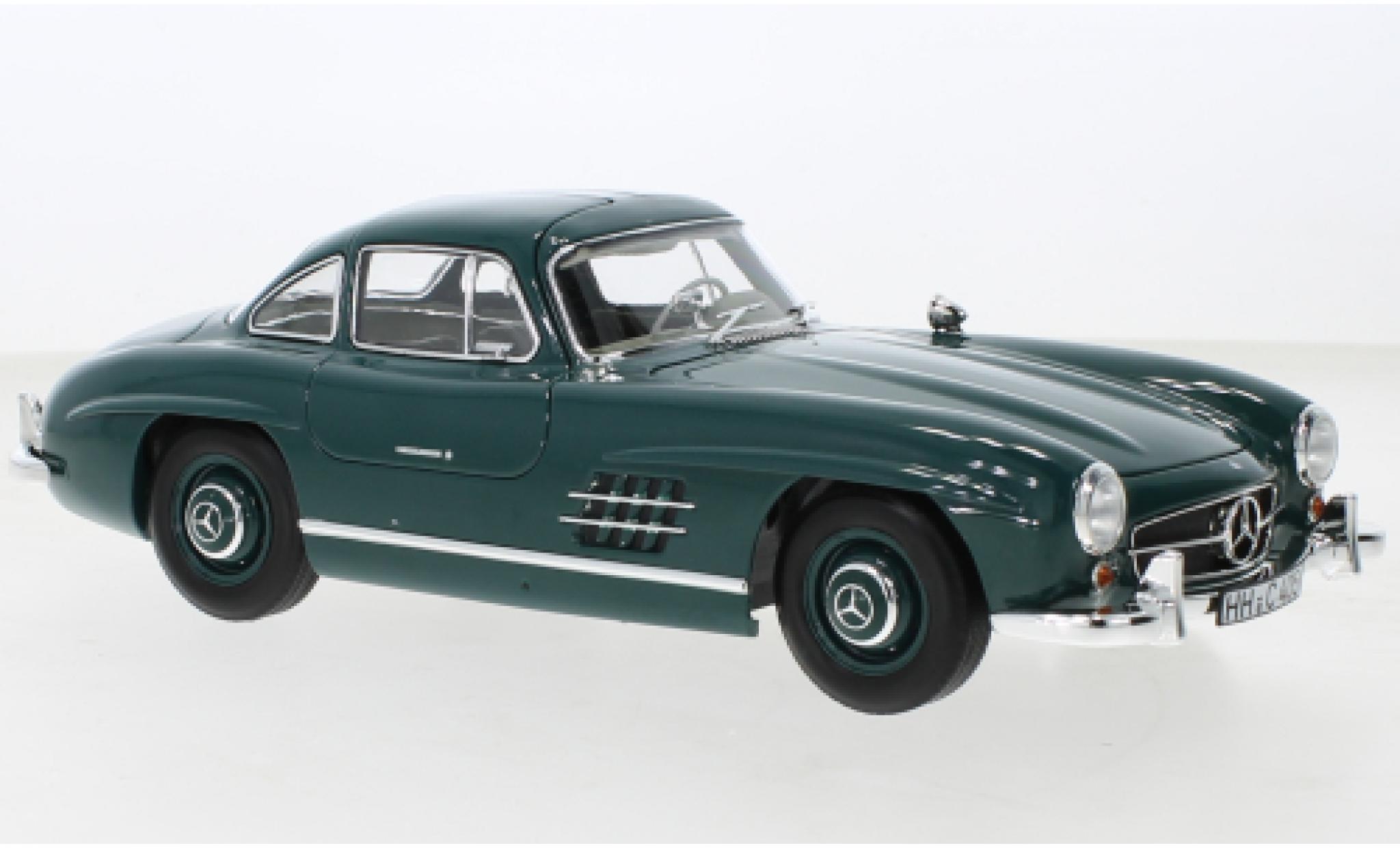 Mercedes 300 1/18 Norev SL (W198) verde 1954 modellino in miniatura