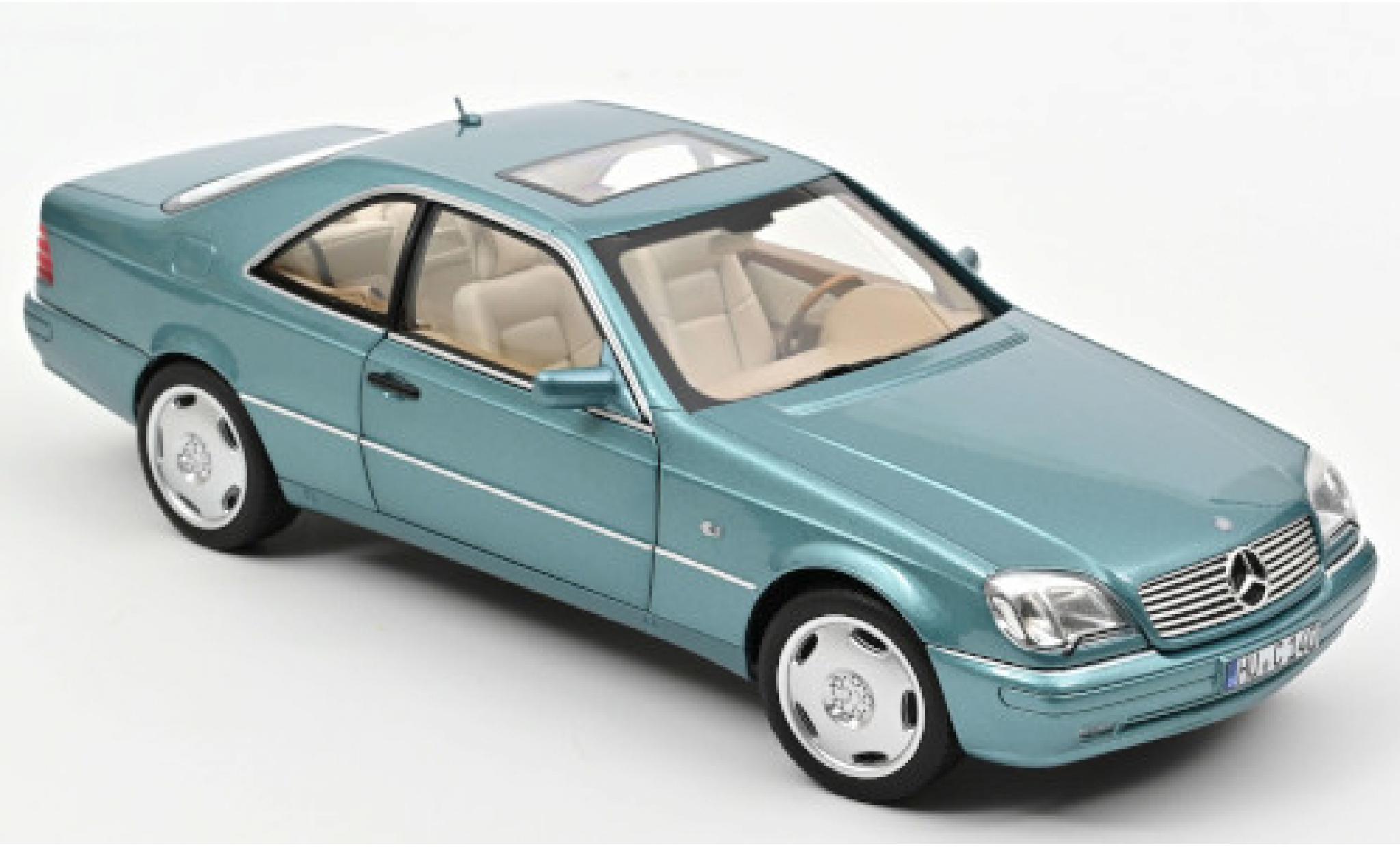 Mercedes CLA 1/18 Norev CL 600 (C140) metallico blu clair 1997 modellino in miniatura