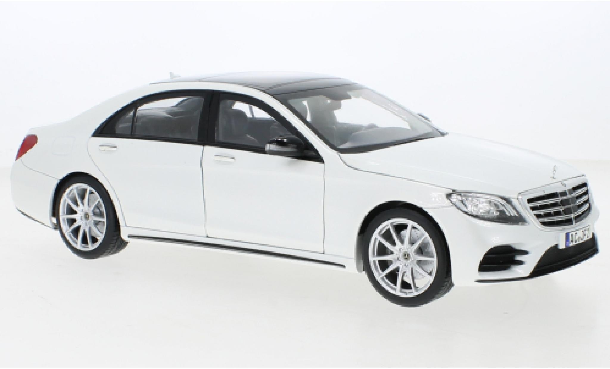Mercedes Classe S 1/18 Norev AMG-Line metallise bianco 2018 modellino in miniatura