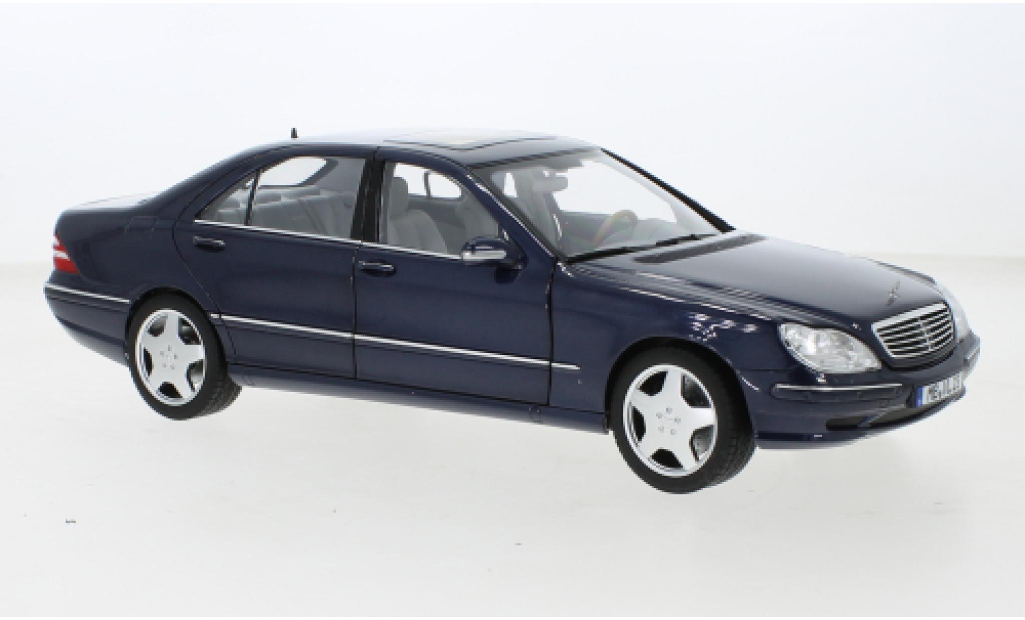 Mercedes Classe S 1/18 Norev S55 AMG metallise blu 2000 modellino in miniatura