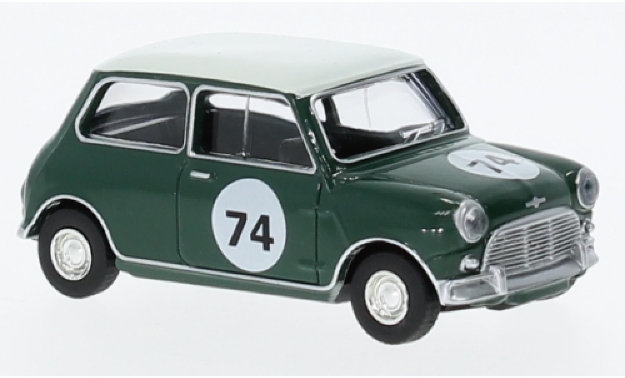 Mini Cooper 1/64 Norev S vert/bianco 1964 modellino in miniatura