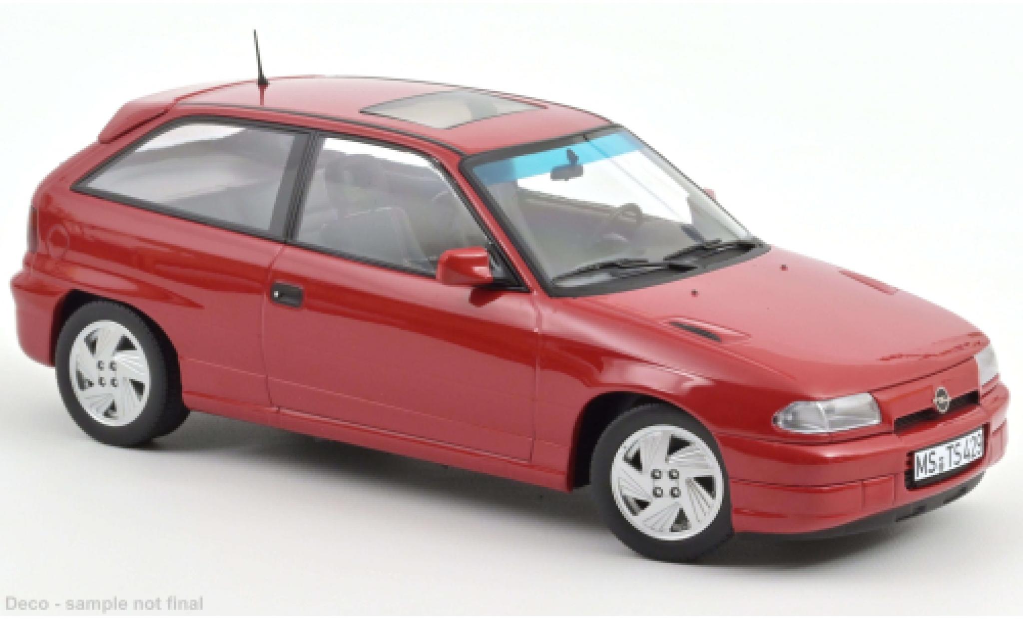 Opel Astra 1/18 Norev GSi rosso 1991 modellino in miniatura