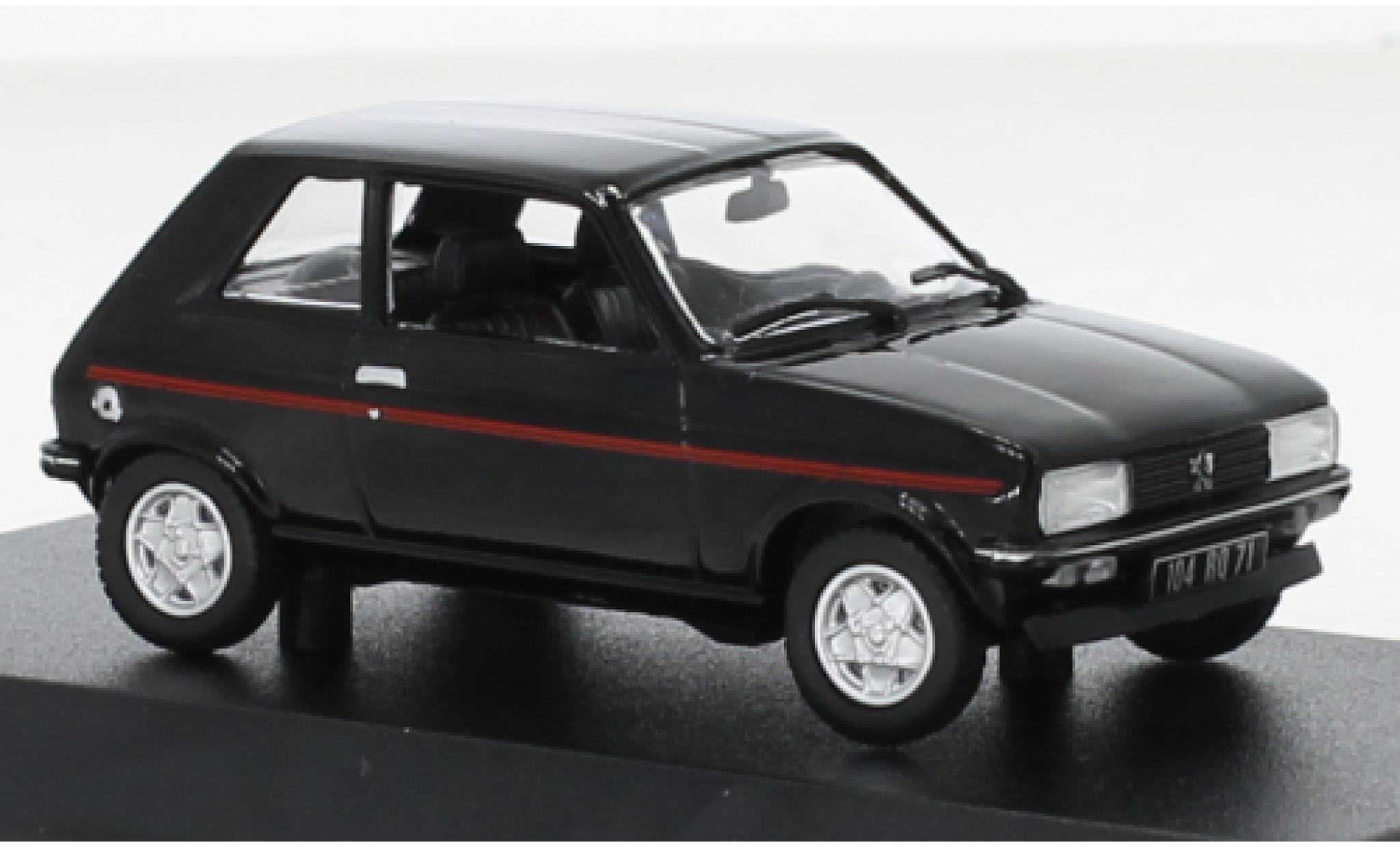 Peugeot 104 1/43 Norev ZS nero 1979 modellino in miniatura