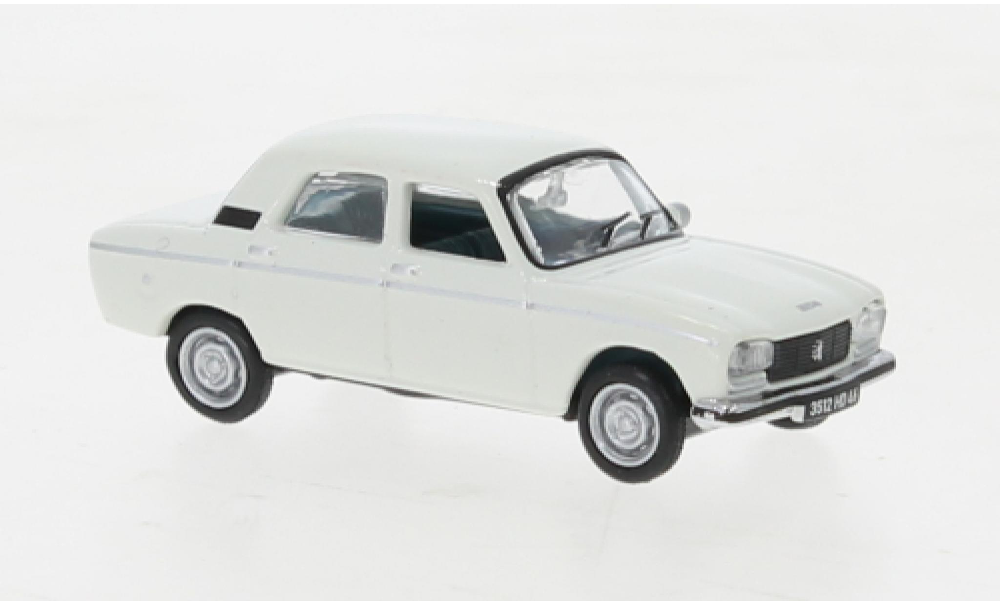 Peugeot 304 1/87 Norev GL bianco 1977 modellino in miniatura