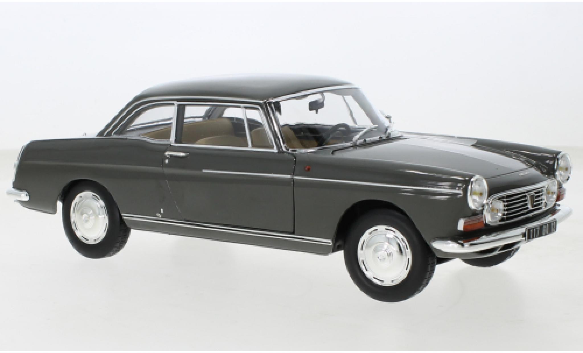 Peugeot 404 1/18 Norev Coupe grigio 1967 modellino in miniatura