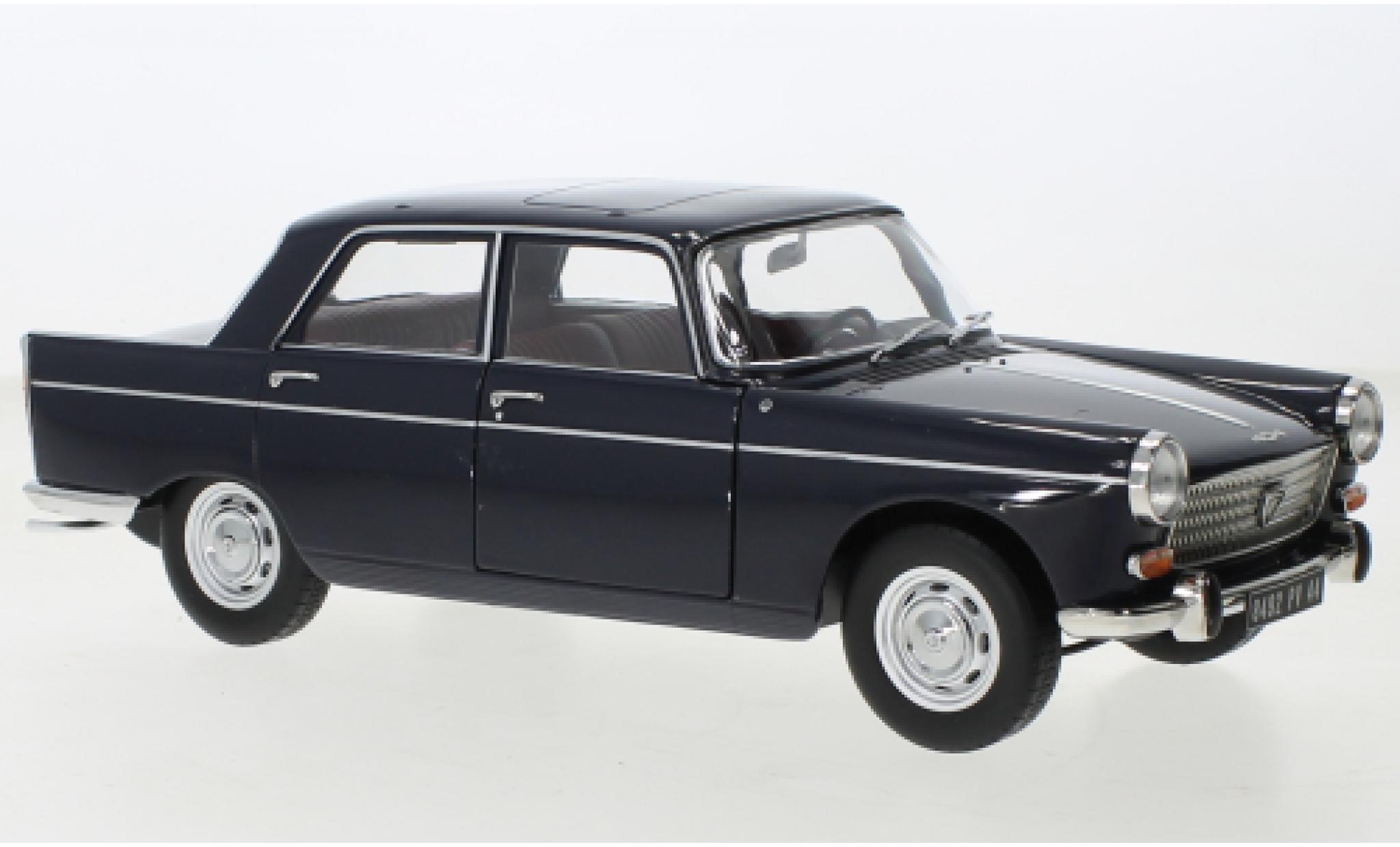 Peugeot 404 1/18 Norev blu 1965 modellino in miniatura