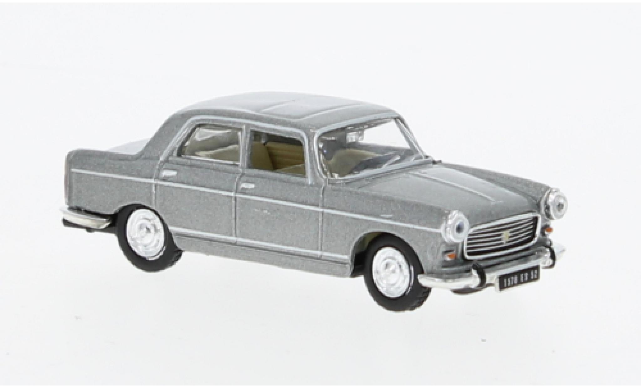 Peugeot 404 1/87 Norev metallise grigio 1968 modellino in miniatura