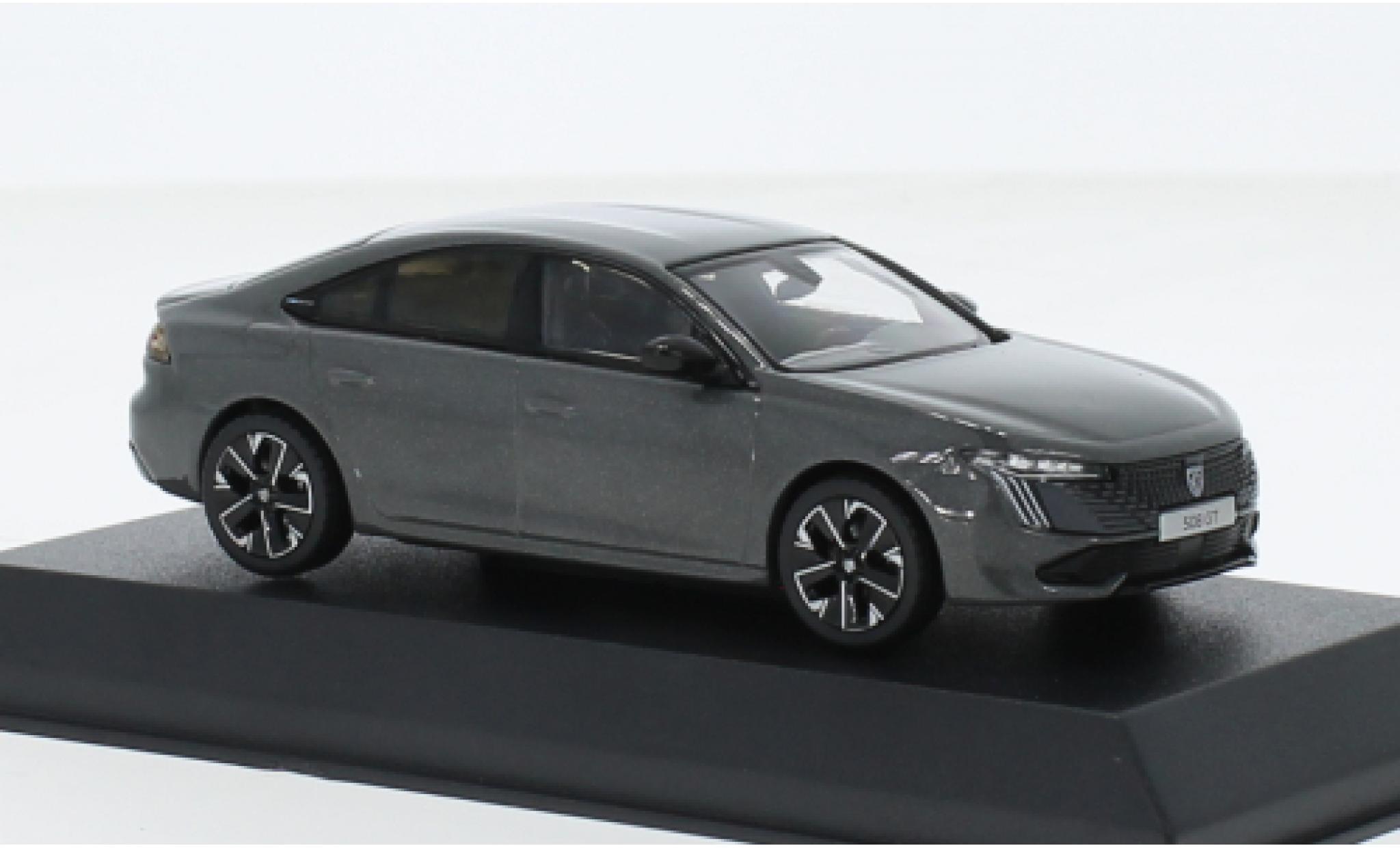 Peugeot 508 1/43 Norev GT hybride grigio 2023 modellino in miniatura