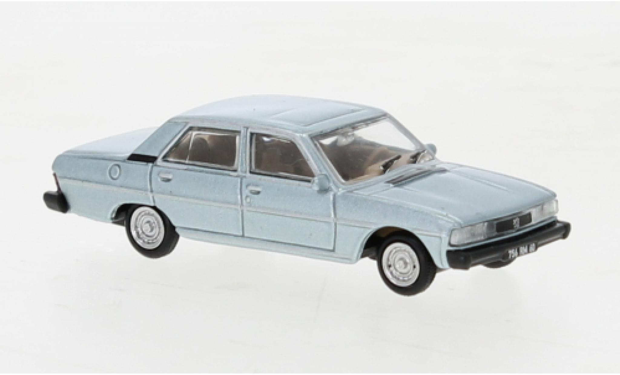 Peugeot 604 1/87 Norev metallise verde 1977 modellino in miniatura