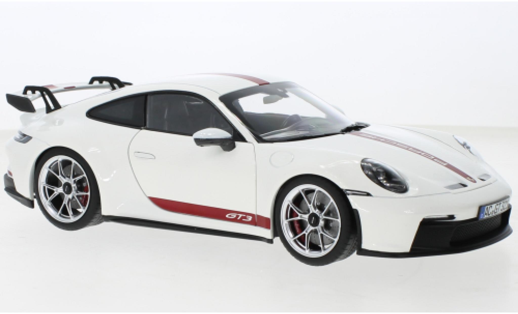 Porsche 992 GT3 1/18 Norev 911  bianco 2021 modellino in miniatura