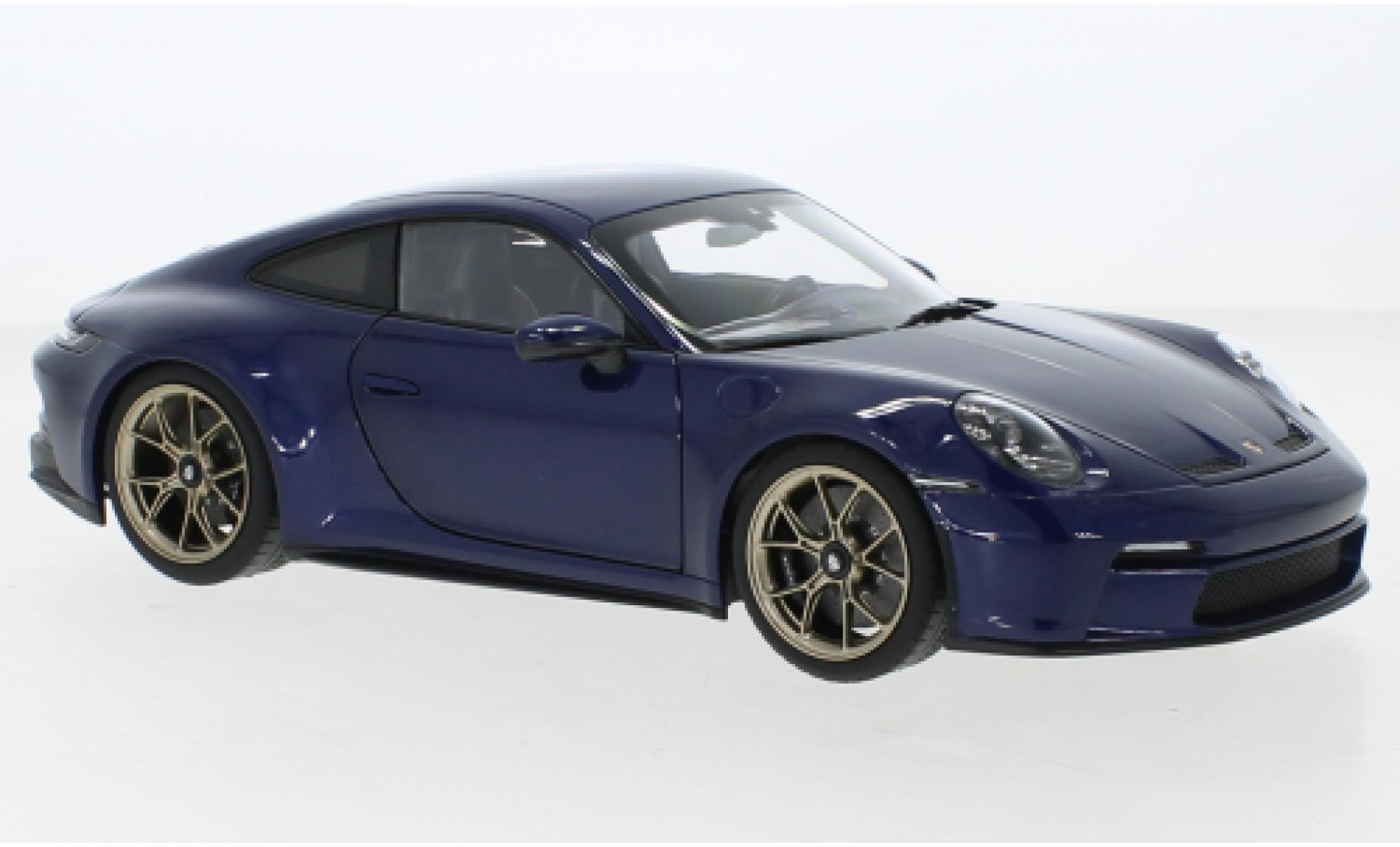 Porsche 992 GT3 1/18 Norev 911  metallise blu 2021 modellino in miniatura