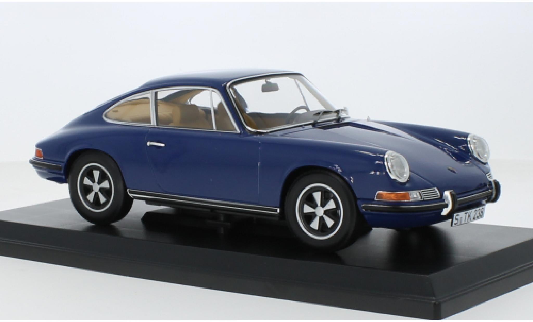 Porsche 911 1/18 Norev S blu 1969 modellino in miniatura