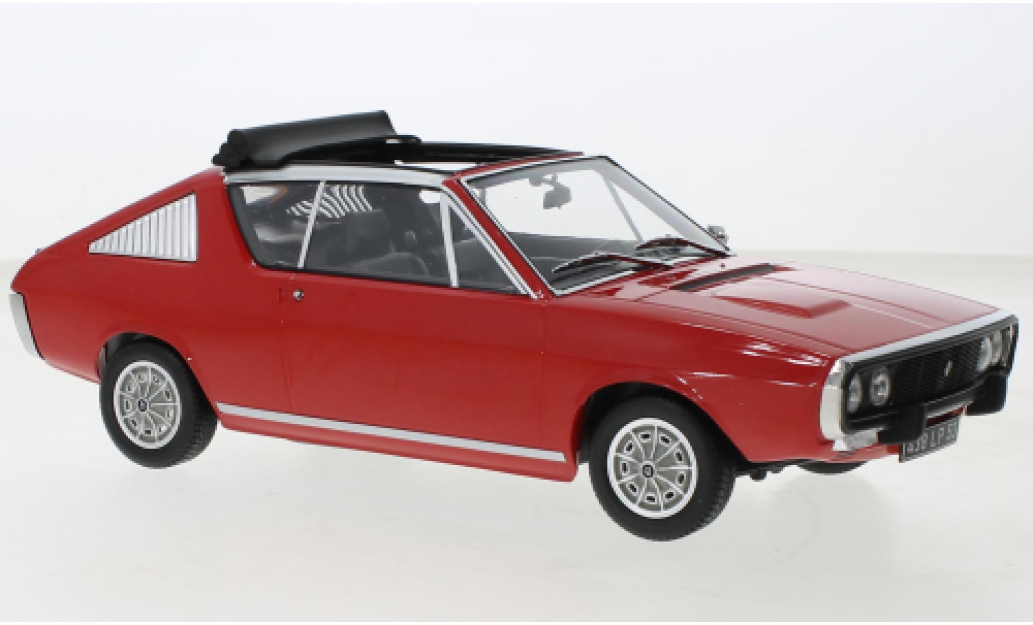 Renault 17 1/18 Norev Gordini Decouvrable rosso 1975 modellino in miniatura