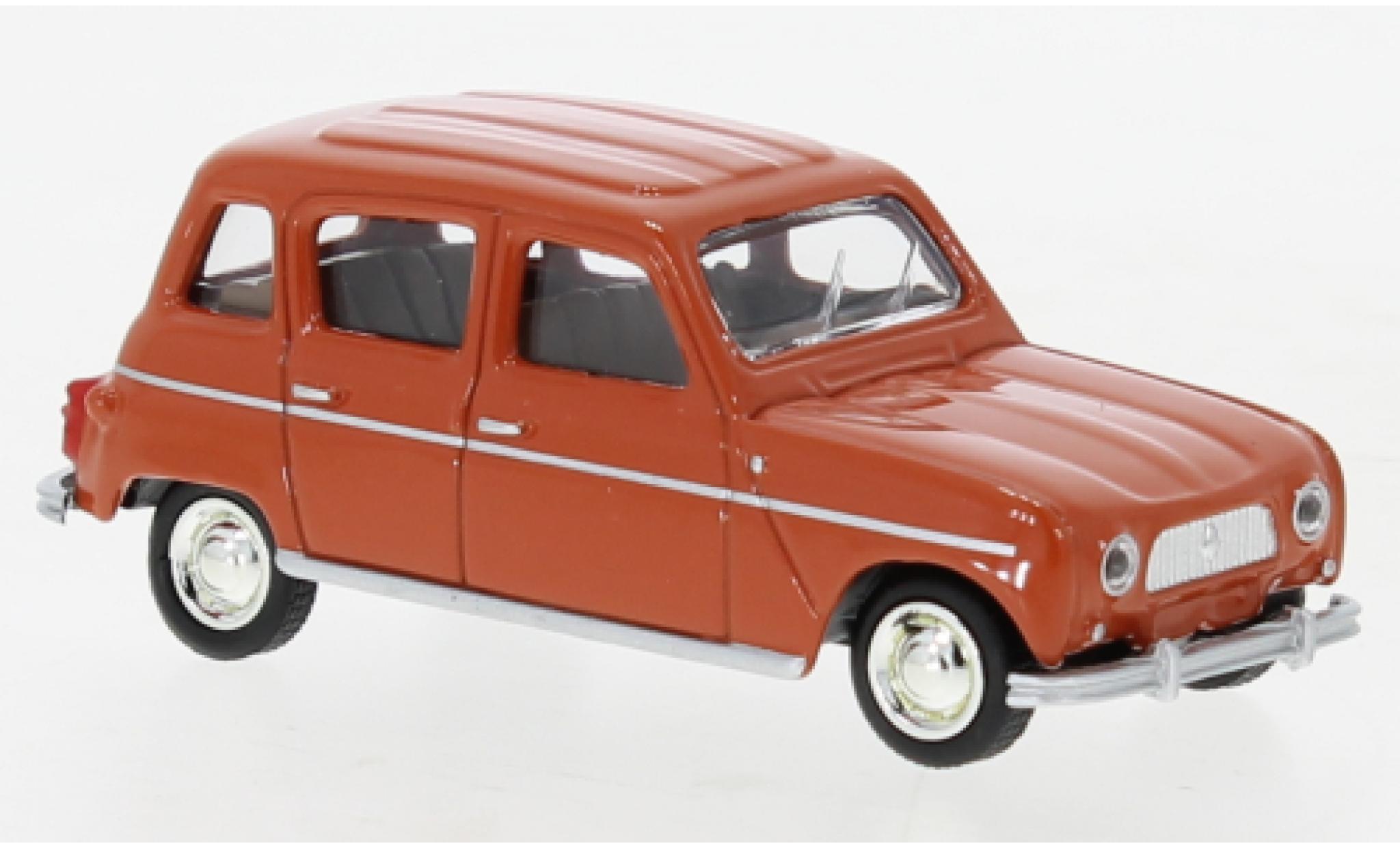 Renault 4 1/64 Norev L rosso 1966 modellino in miniatura