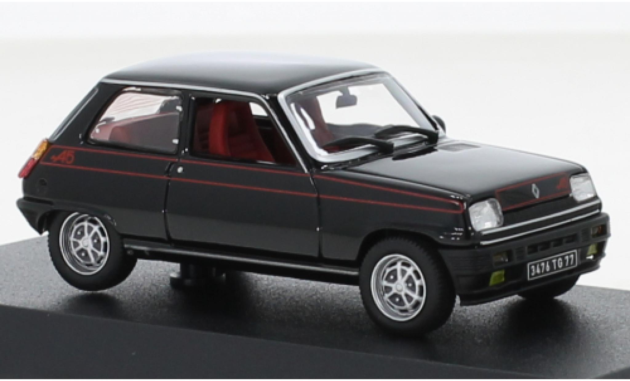 Renault 5 1/43 Norev Alpine nero 1977 modellino in miniatura